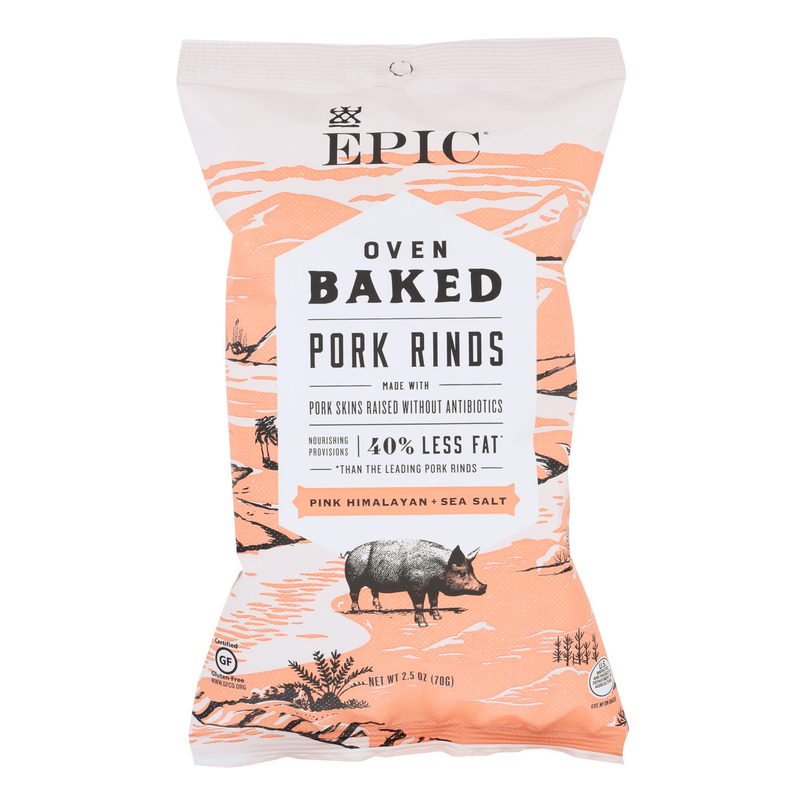 Epic Oven Baked Pork Rinds - 12개 묶음상품 - 2.5 OZ