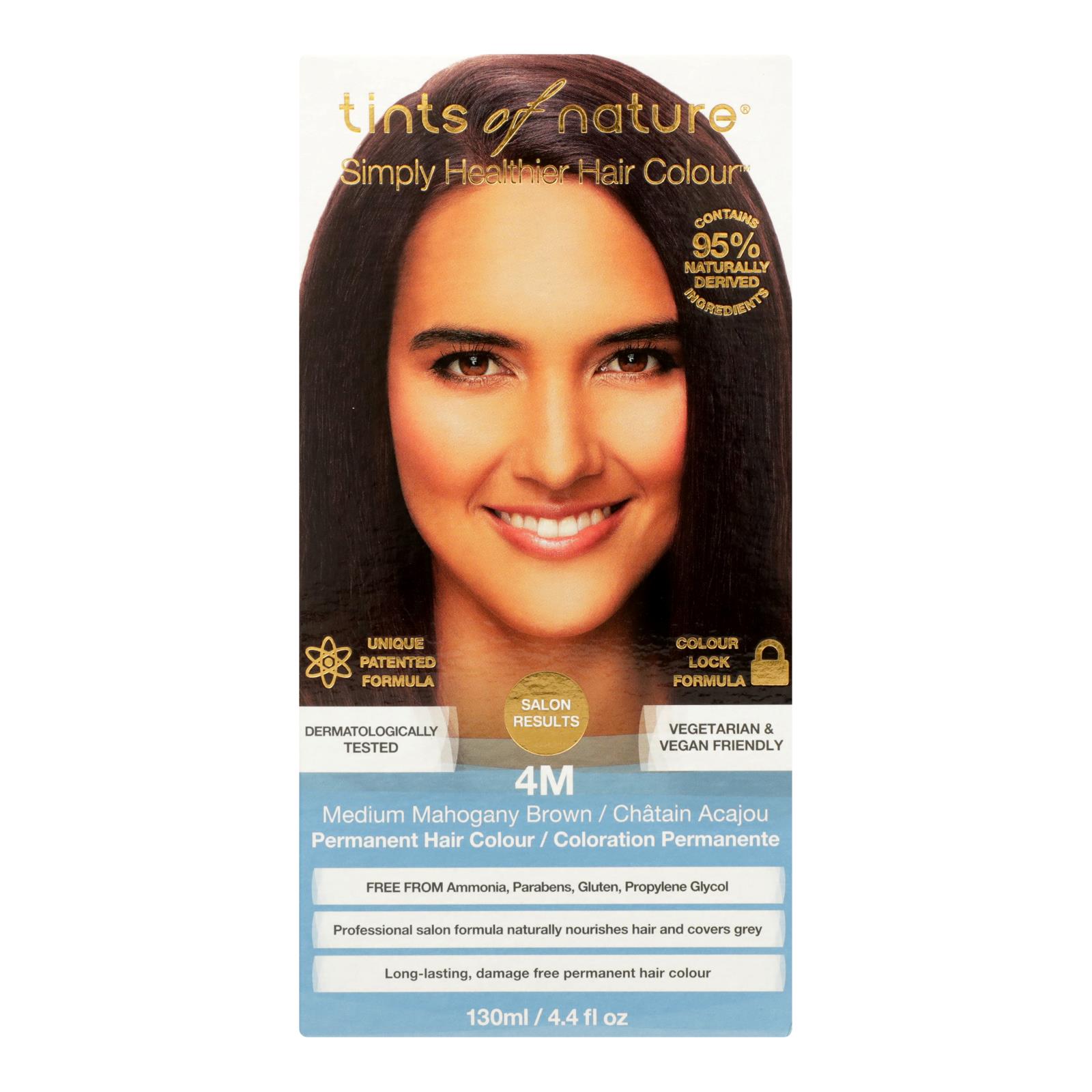 Tints Of Nature 4M Medium Mahogany Brown Hair Color - 1 Each - 4.4 FZ