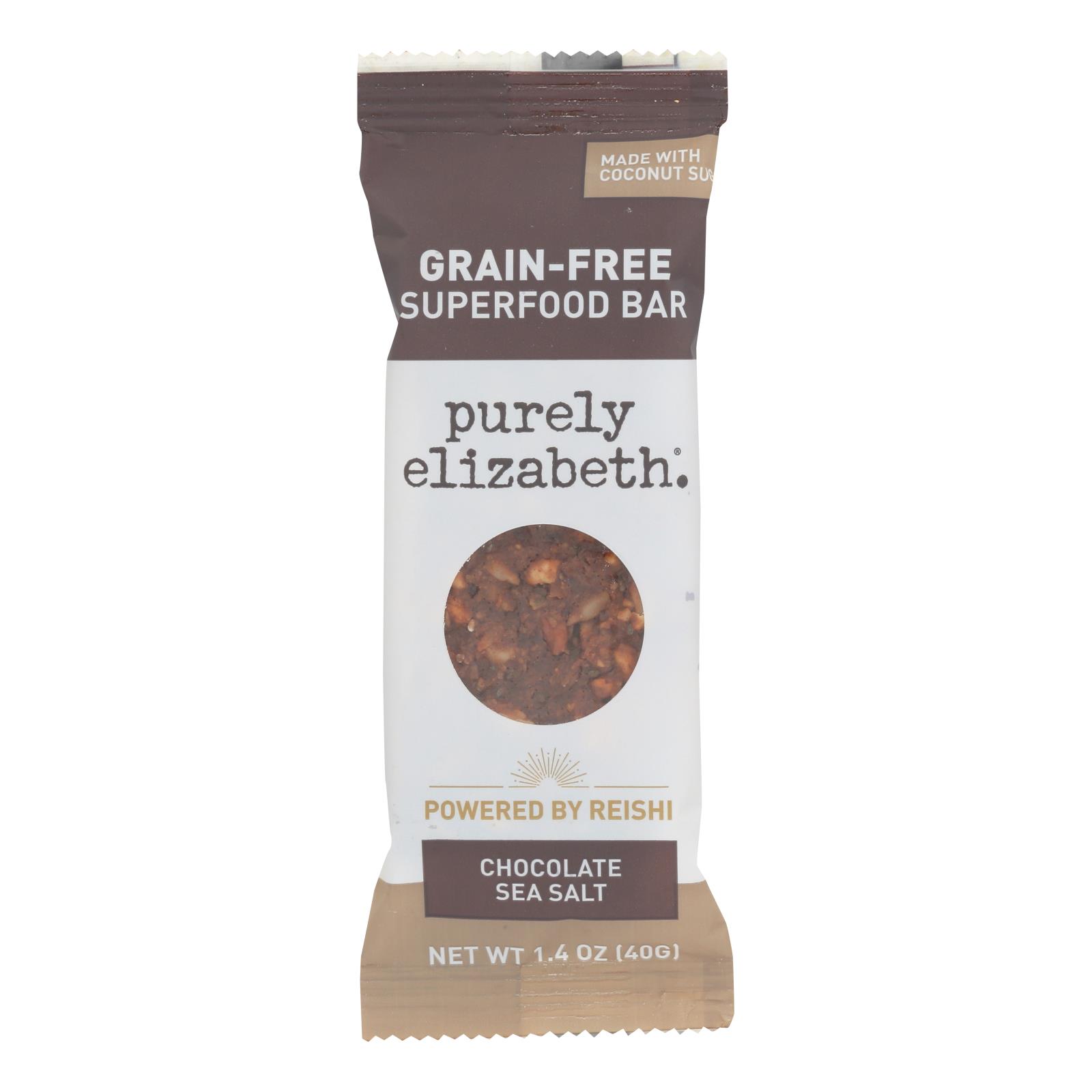 Purely Elizabeth - Bar Gran Chocolate Sea Salt Gr Fr - Case of 12 - 1.4 OZ