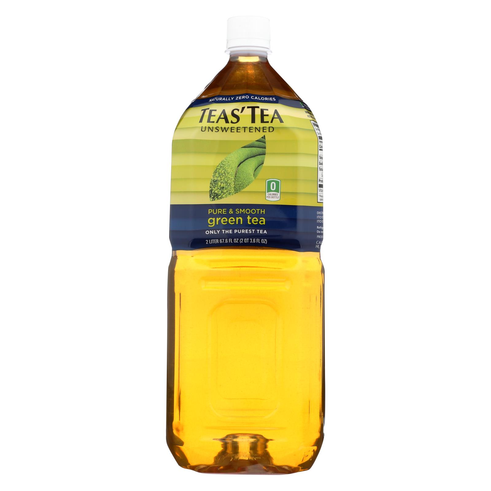 Teas' Tea Unsweetened Pure Green Tea - 6개 묶음상품 - 67.6 FZ