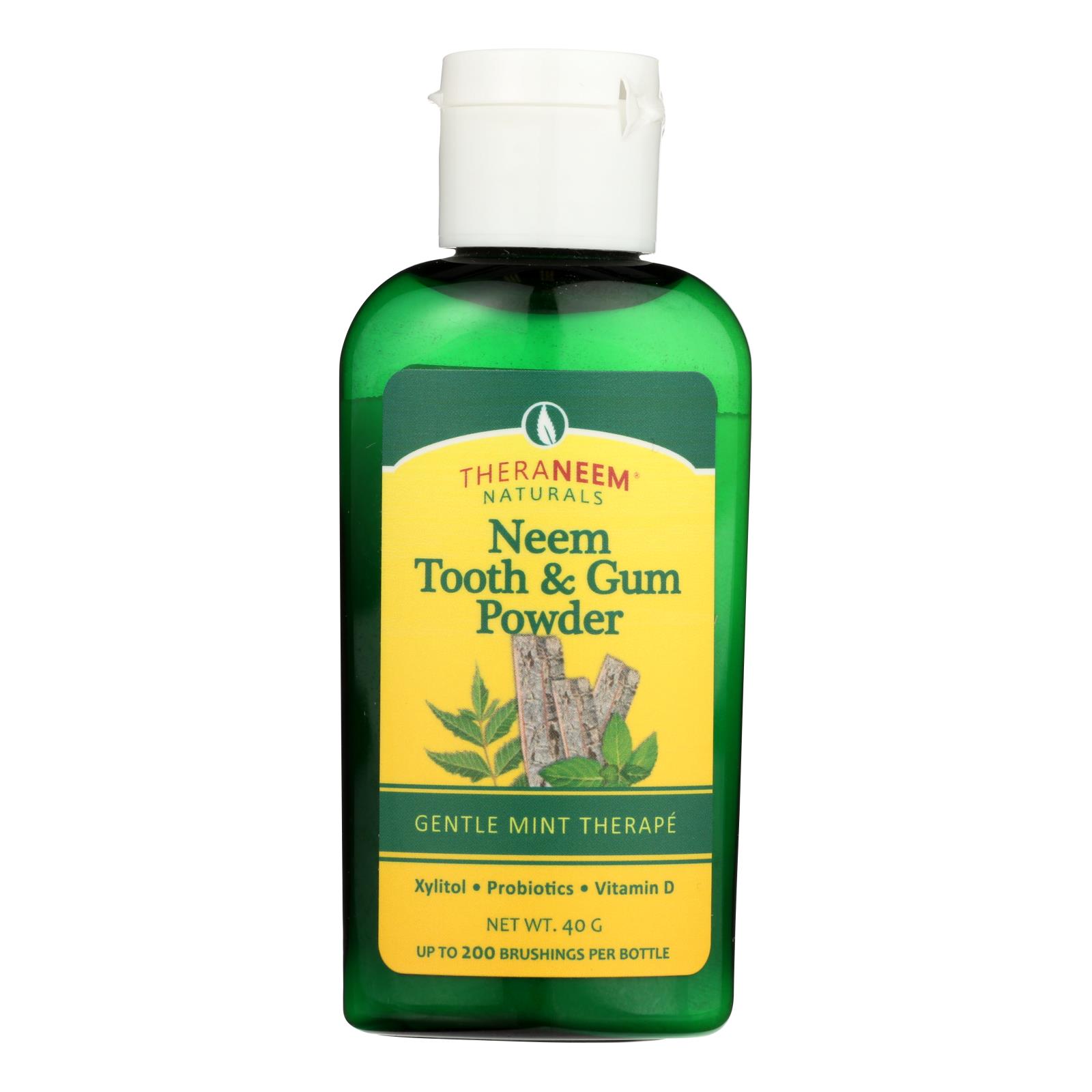 Theraneem Naturals Gentle Mint Therape Neem Tooth & Gum Powder - 1 Each - 40 GRM