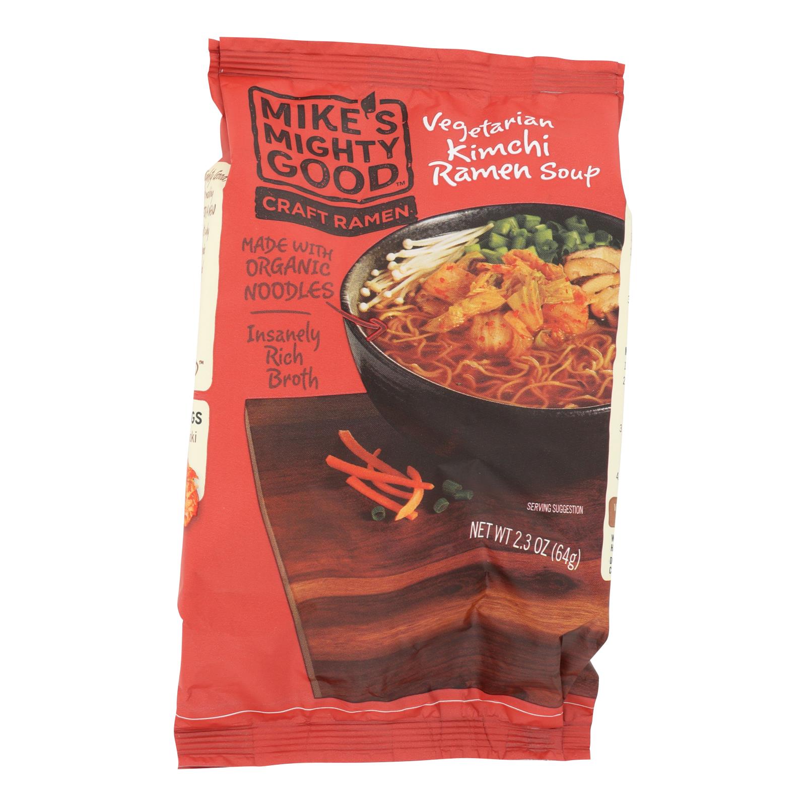 Mike's Mighty Good Vegetarian Kimchi Ramen Soup - 7개 묶음상품 - 2.3 OZ