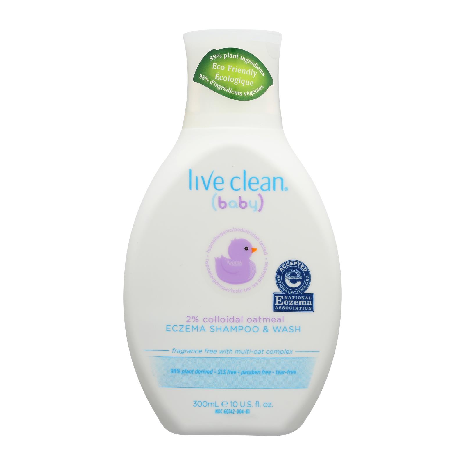 Live Clean - Shampoo&wash Eczema Baby - 1 Each - 10 FZ