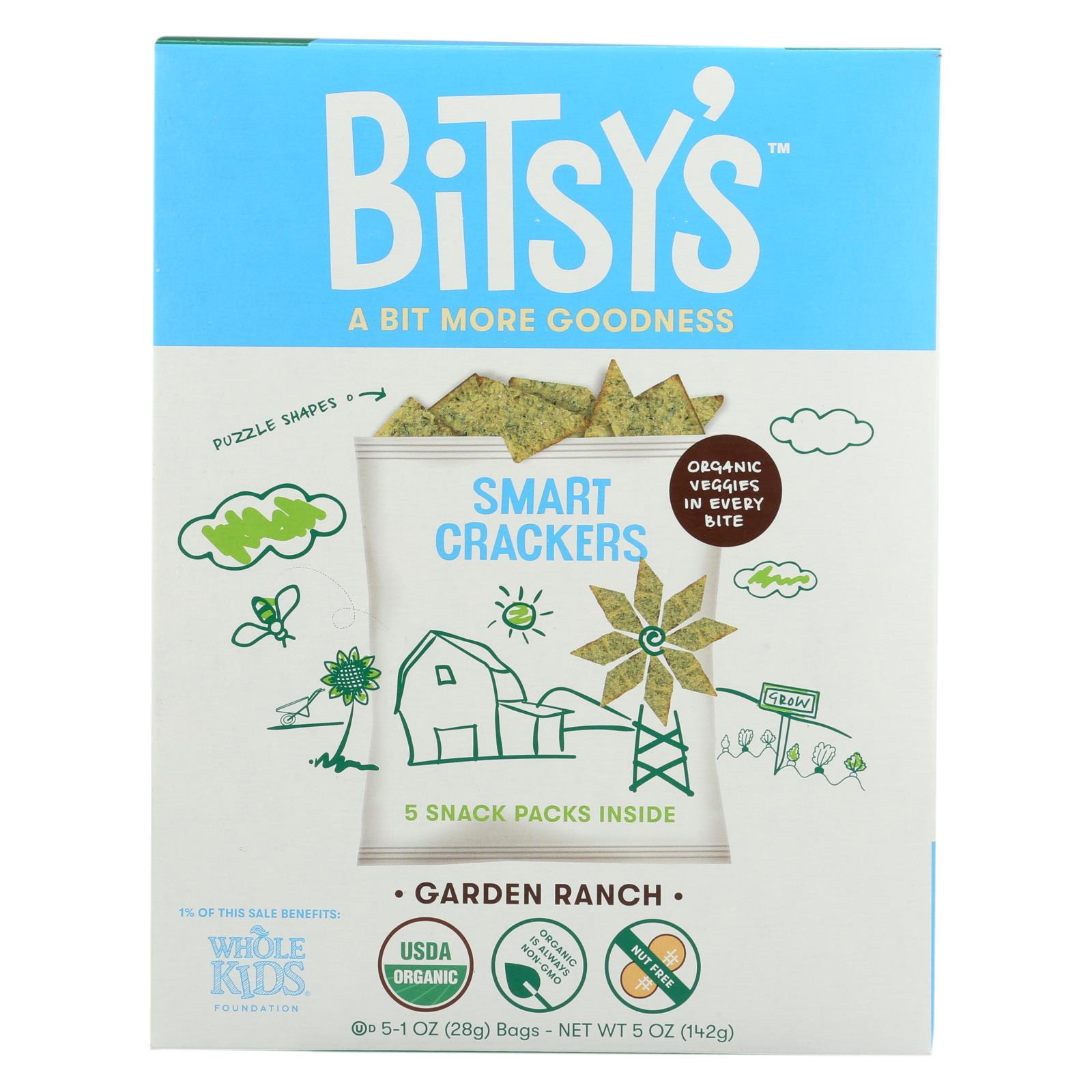 Bitsys Brainfood - Cookie Garden Ranch - Case of 6 - 5/5 OZ