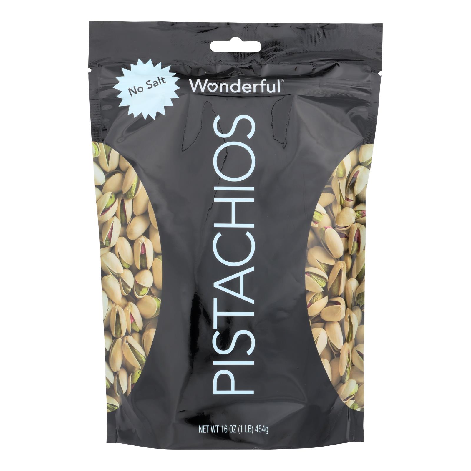 Wonderful No Salt Pistachios - 12개 묶음상품 - 16 OZ