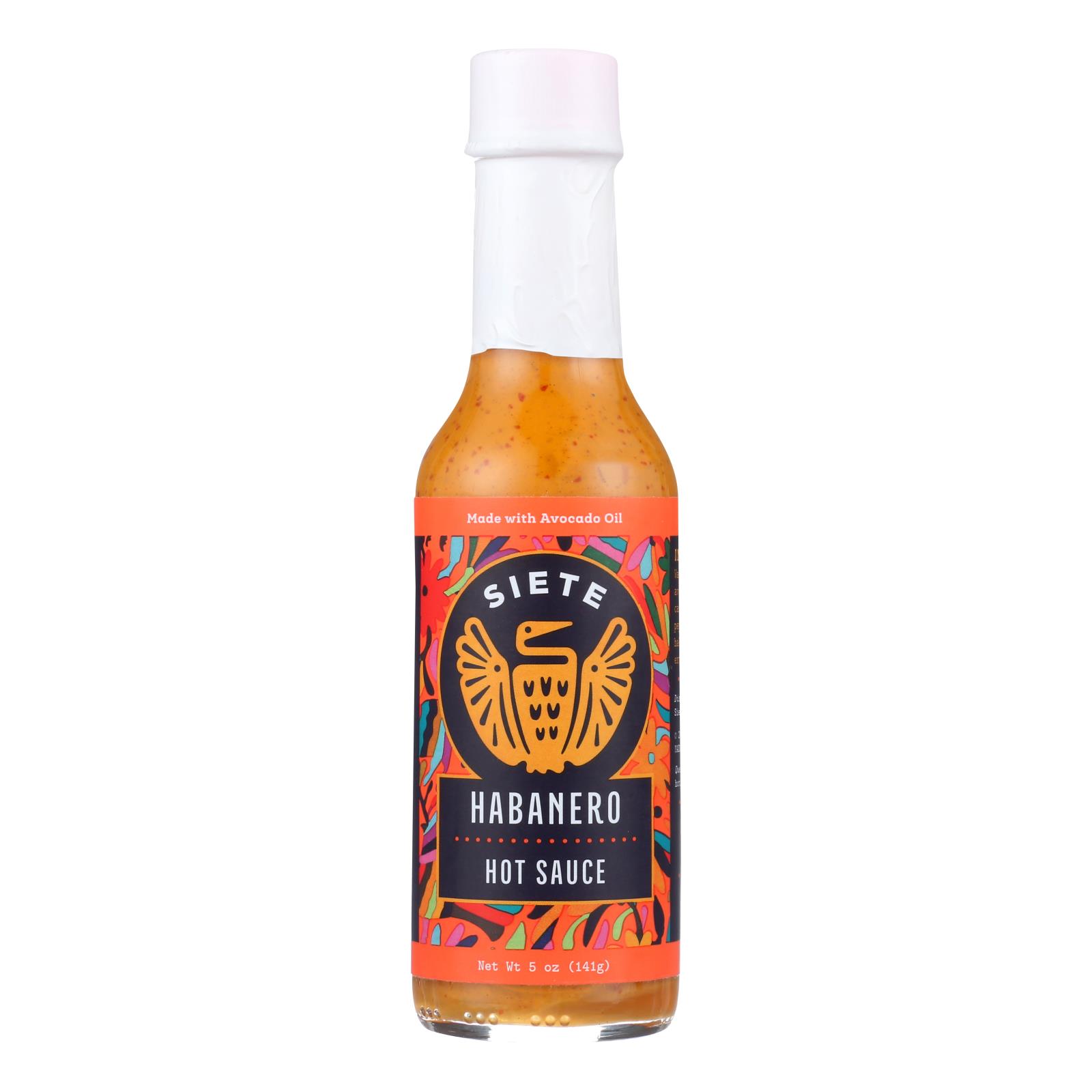 Siete - Hot Sauce Habanero - Case of 6 - 5 OZ