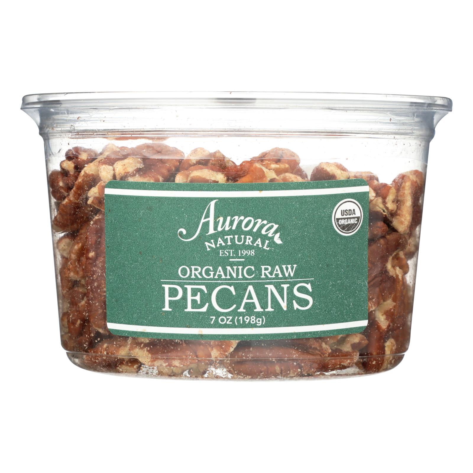 Aurora Natural Products - Organic Raw Pecans - 12개 묶음상품 - 7 oz.