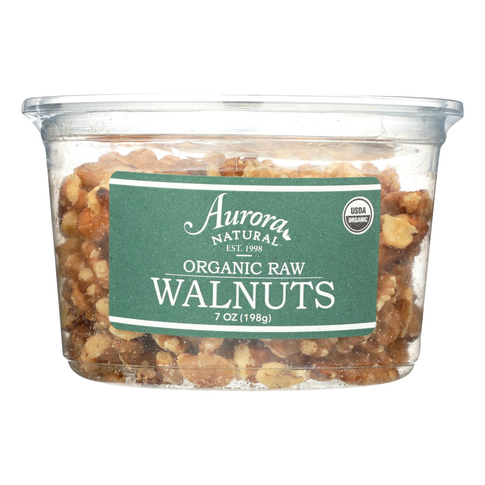 Aurora Natural Products - Organic Raw Walnuts - 12개 묶음상품 - 7 oz.