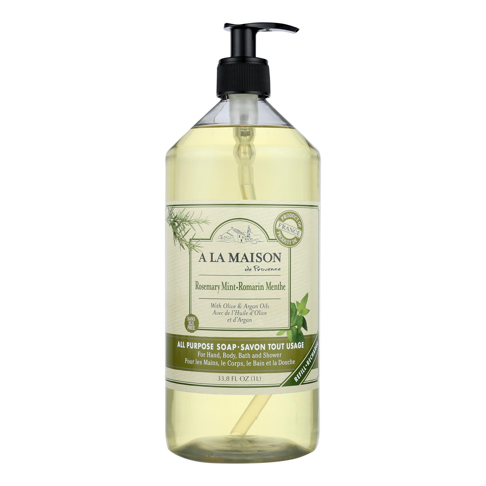 A La Maison - Liquid Hand Soap - Rosemary Mint - 33.8 fl oz.