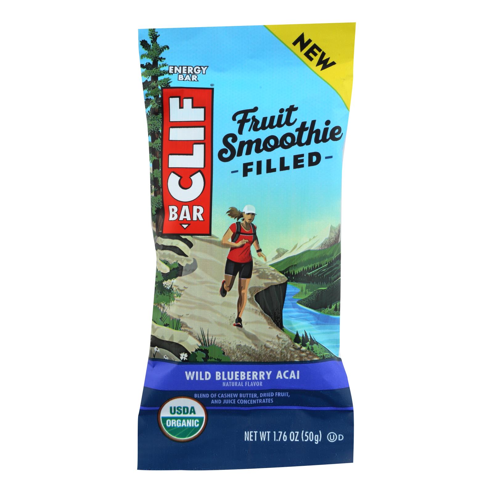 Clif Bar Fruit Smoothie Filled Energy Bar - Case of 12 - 1.76 OZ