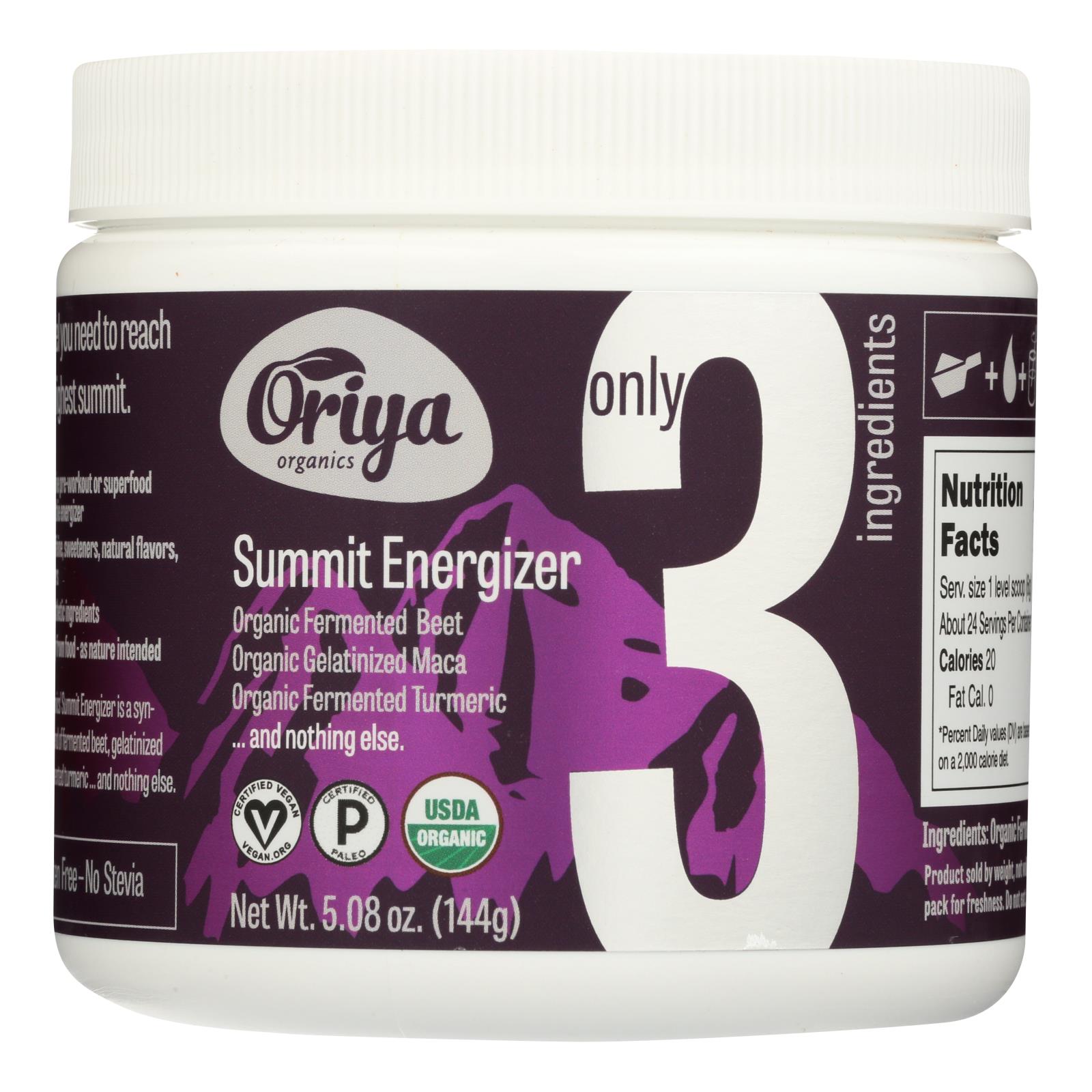 Oriya Organics - Energizer Summit - 5.08 OZ