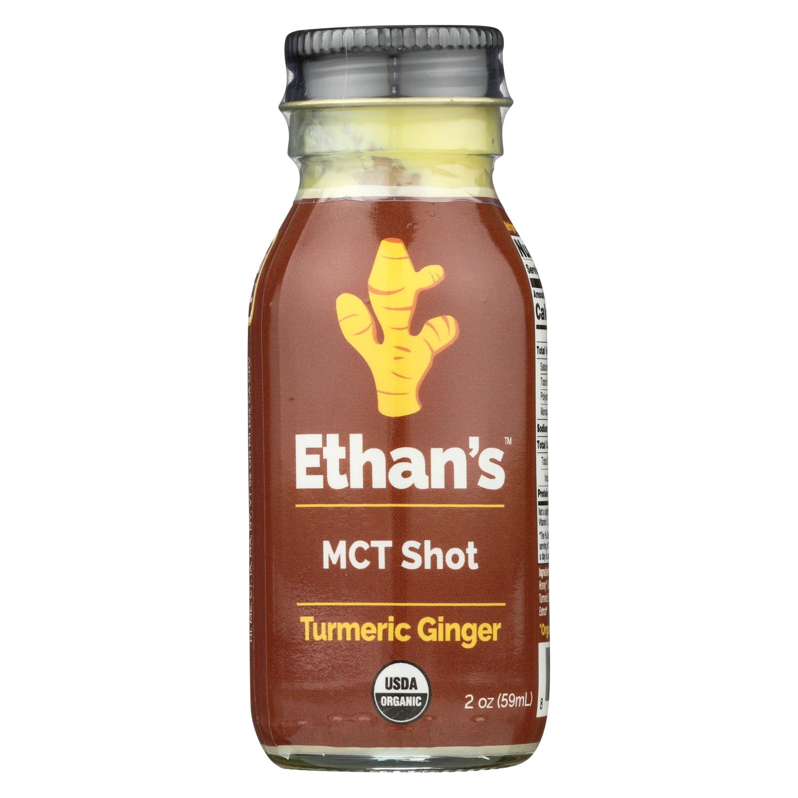 Ethan's Turmeric Ginger Mct Shot - 12개 묶음상품 - 2 OZ