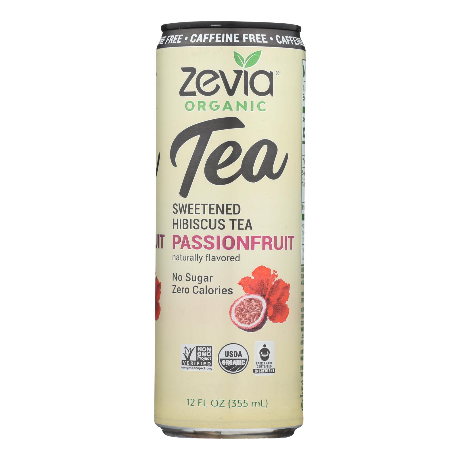 Zevia - Tea Hibscs Pssnfrt Cf - 12개 묶음상품 - 12 FZ