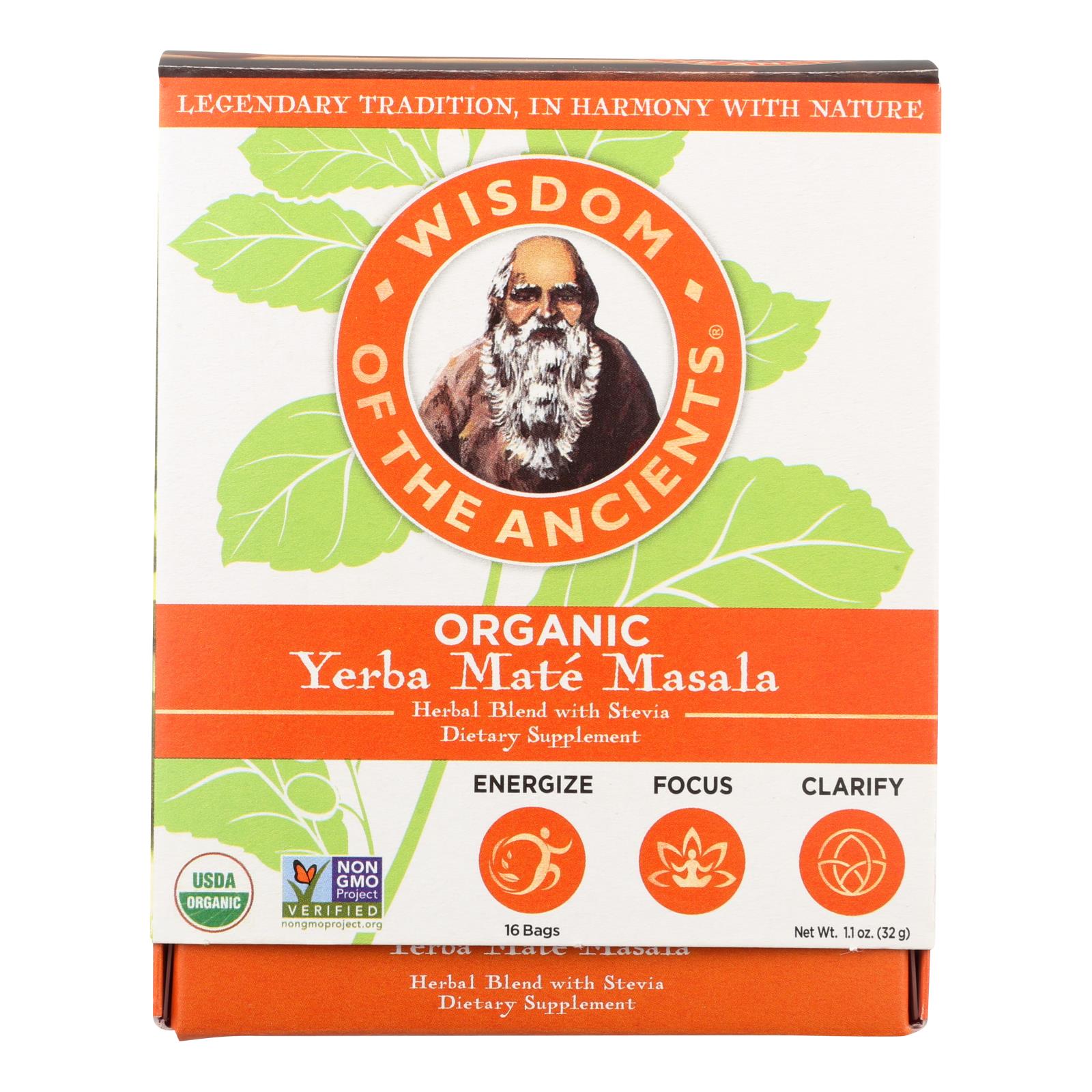 Wisdom Of The Ancients - Tea Yerbamte Masala - 16 BAG