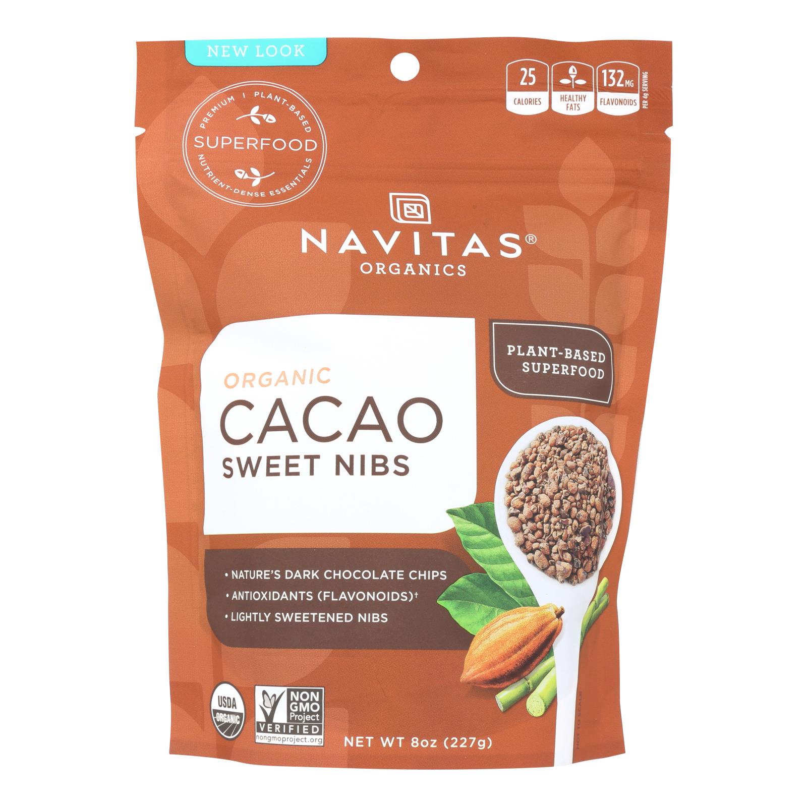 Navitas Naturals - Cacao Nibs Organic Sweetened - 8 OZ