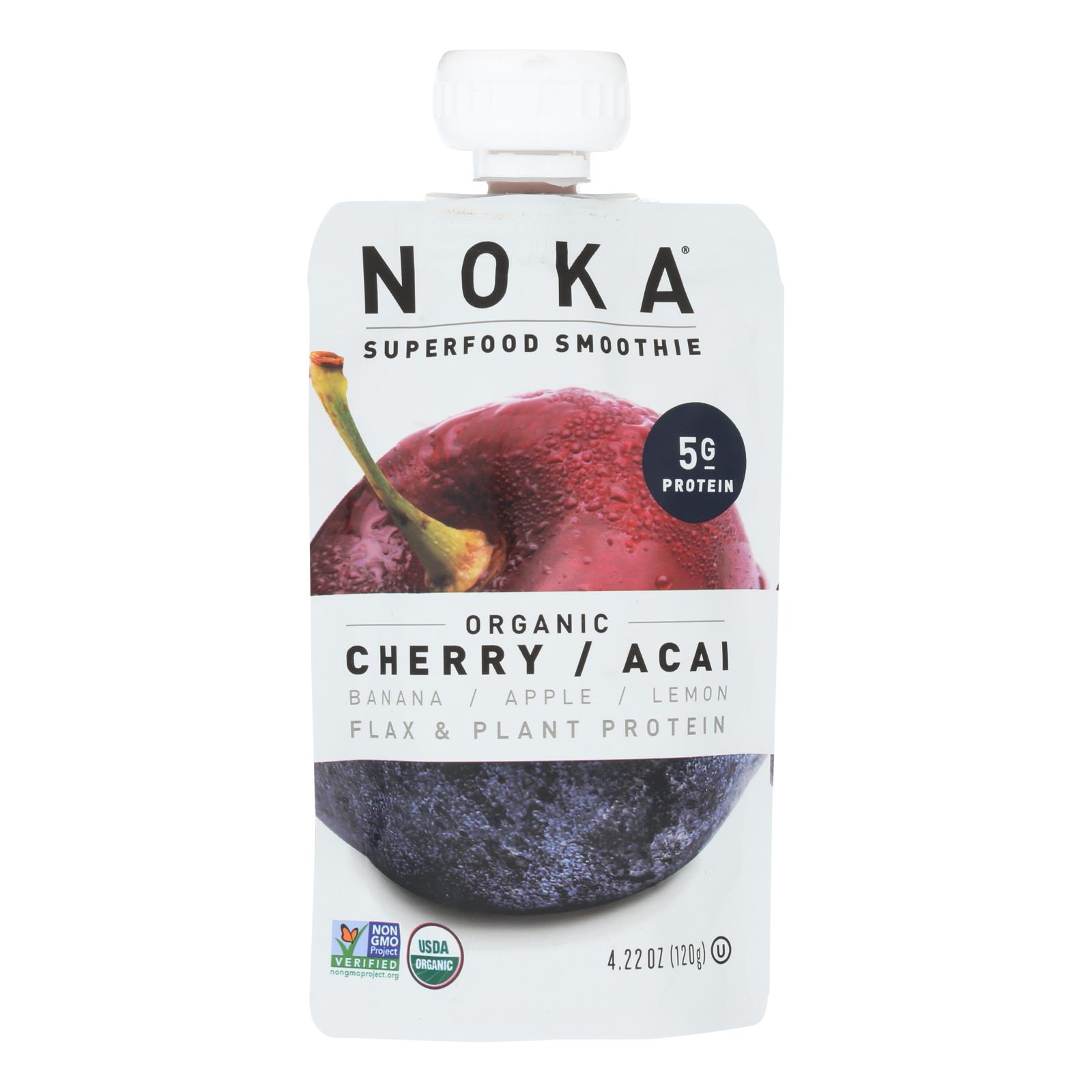 Noka - Smoothie Cherry Acai - 6개 묶음상품 - 4.22 OZ