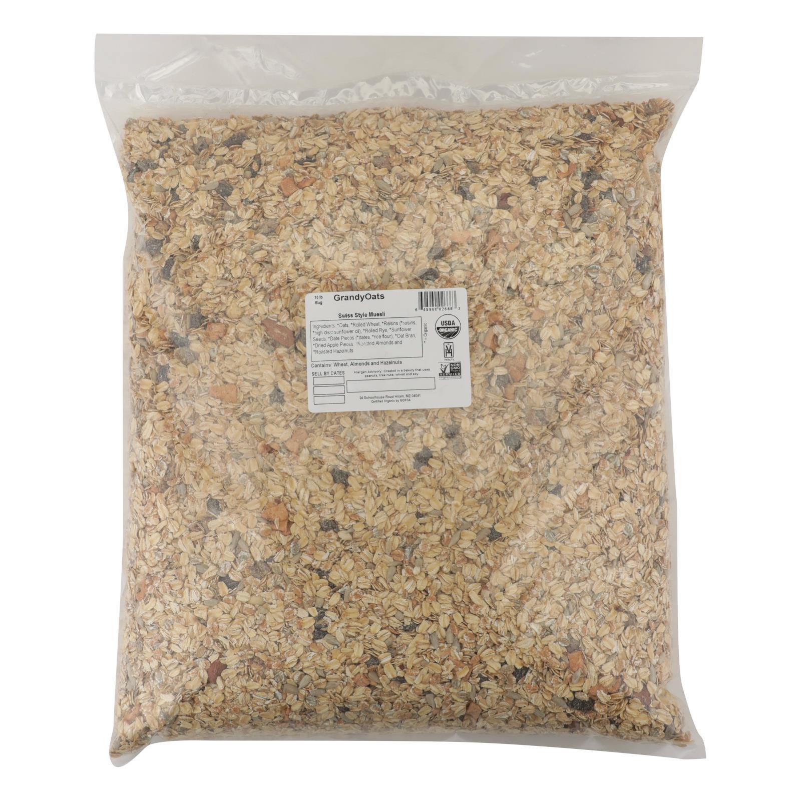 Grandy Oats Muesli Swiss Style - Single Bulk Item - 10LB