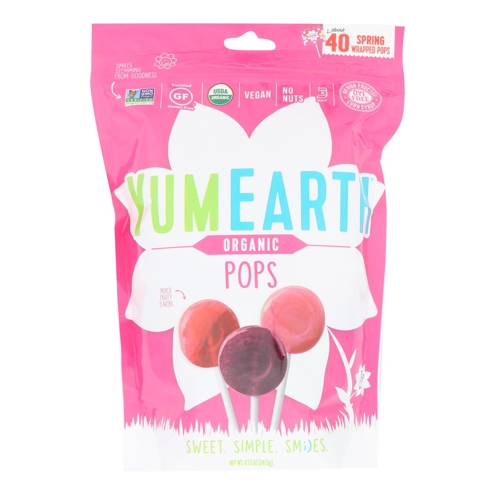 Yumearth - Fruit Pop Easter - 18개 묶음상품 - 8.73 OZ