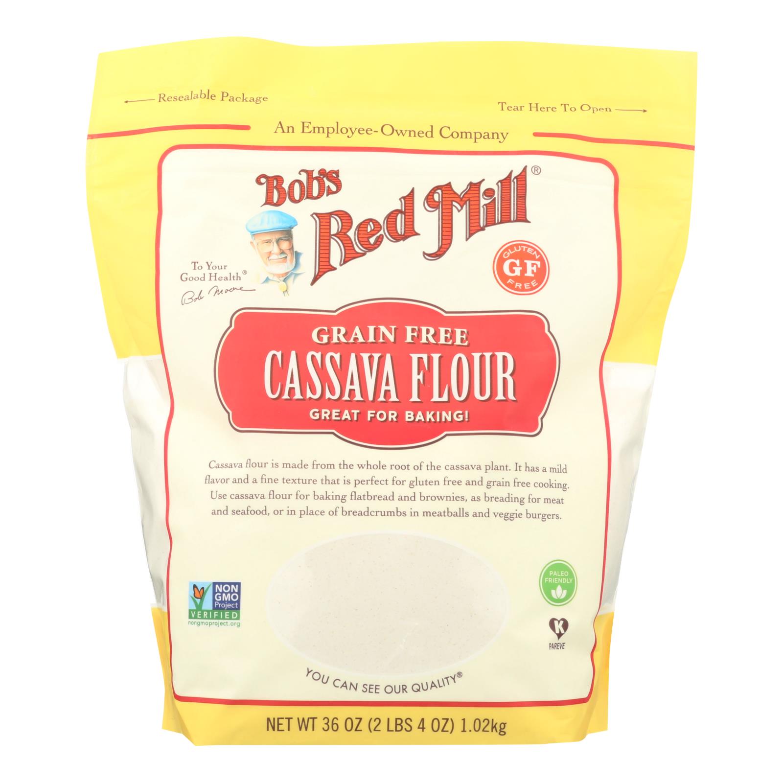Bob's Red Mill Cassava Flour - 4개 묶음상품 - 36 OZ