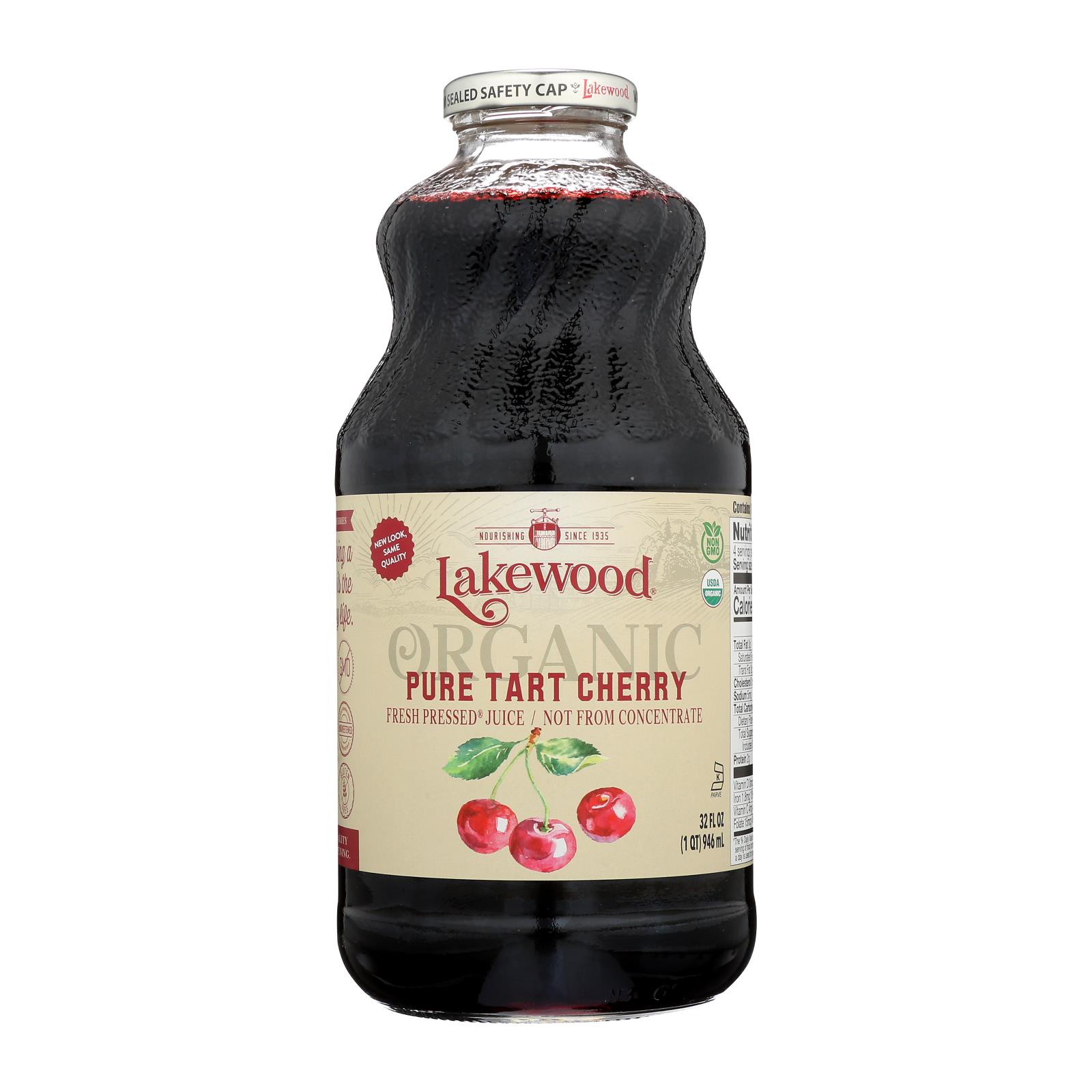 Lakewood - Organic Juice - Tart Cherry - 6개 묶음상품 - 32 fl oz.
