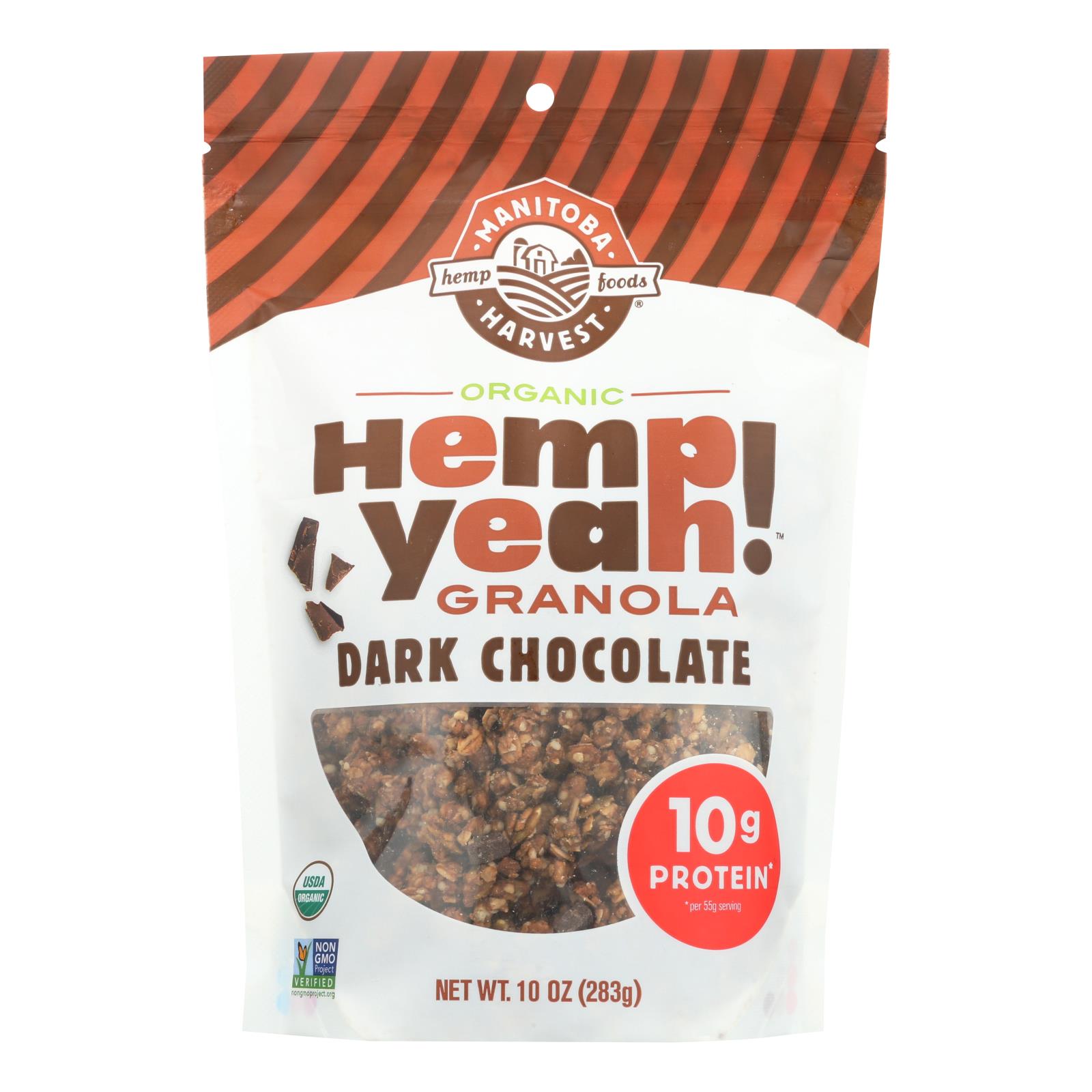 Manitoba Harvest - Granola Hemp Dark Chocolate - Case of 6 - 10 OZ