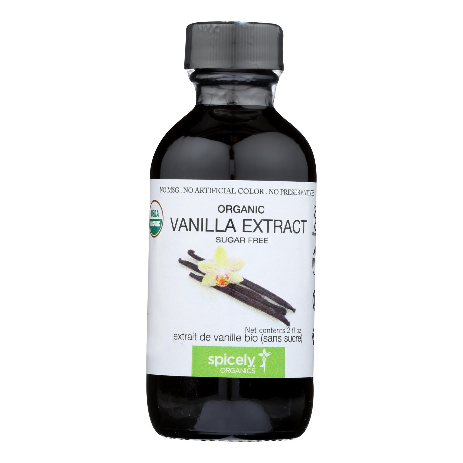 Spicely Organics - Organic Extract - Vanilla - 6개 묶음상품 - 2 fl oz.