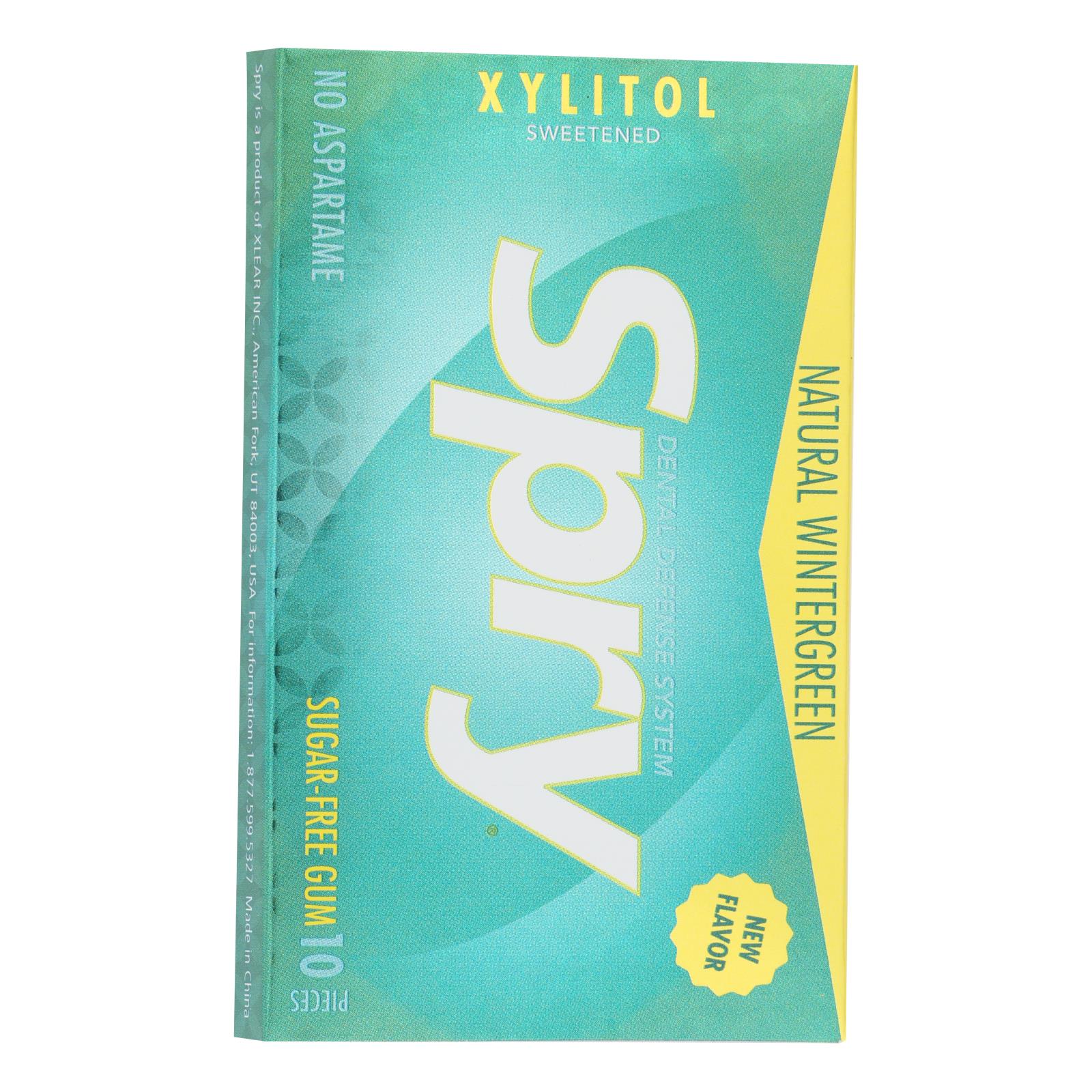 Spry - Chewing Gum Wintergreen - 20개 묶음상품 - 10 CT