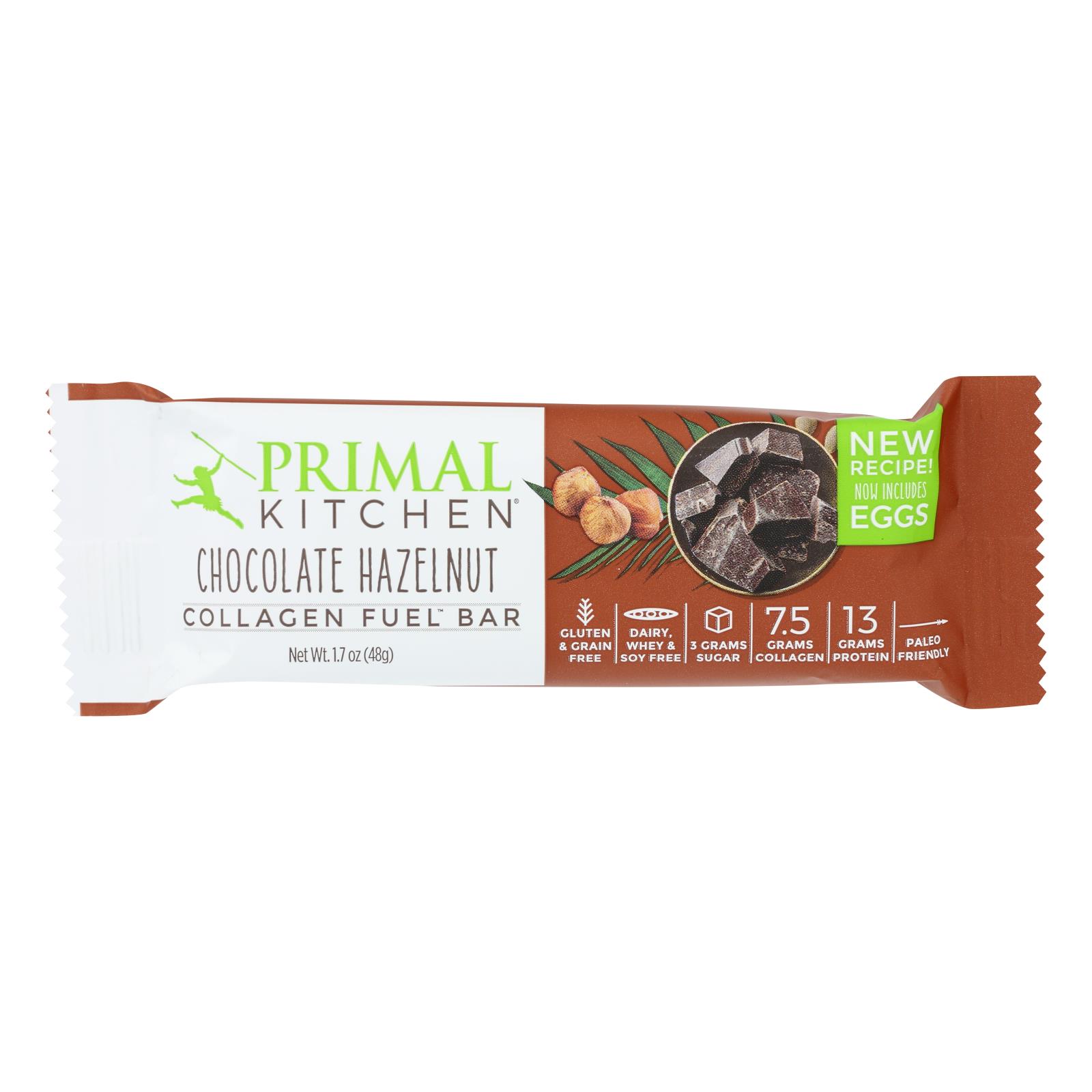 Primal Kitchen Nutrition Bar, Macadamia Chocolate Hazelnut Bar - Case of 12 - 1.7 OZ
