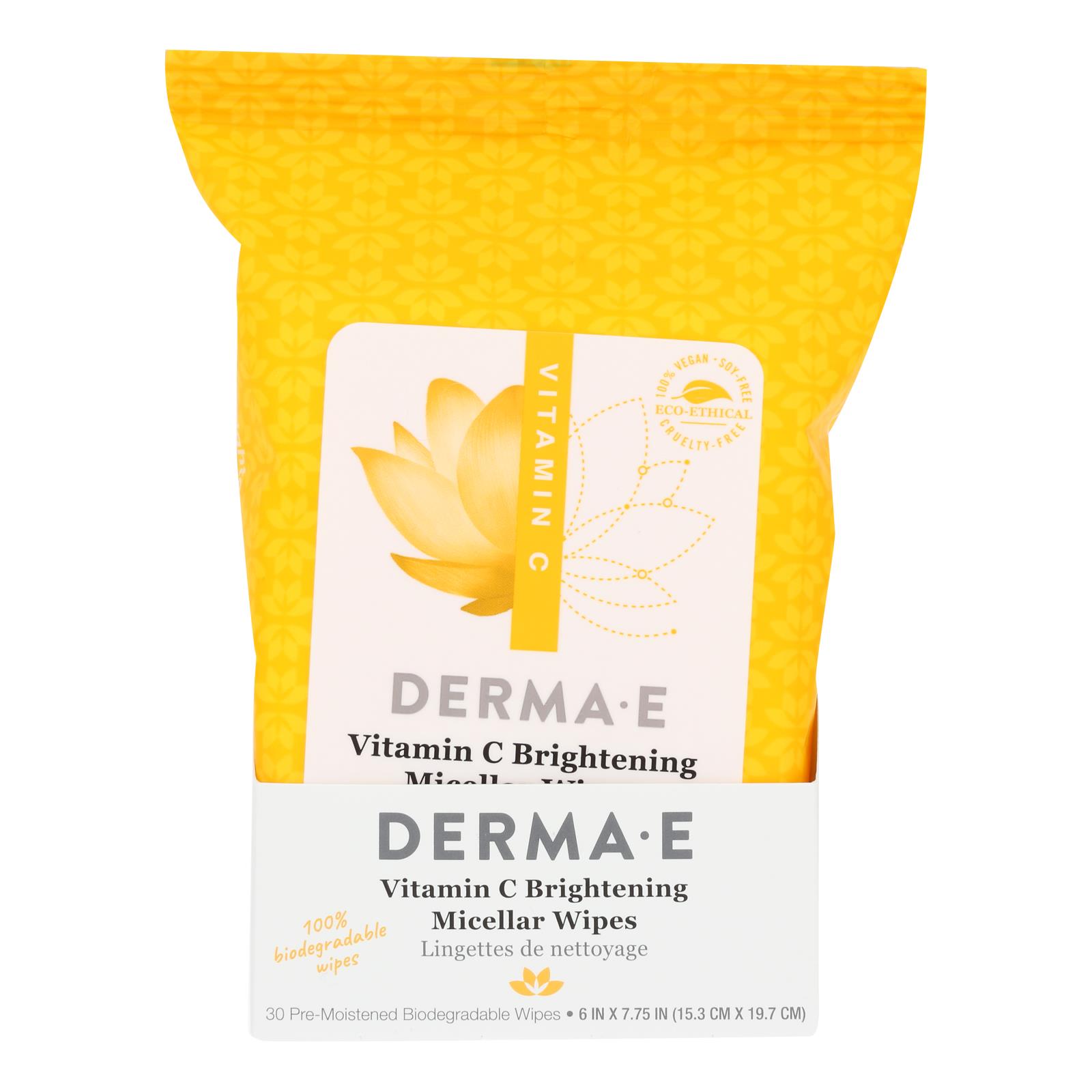 Derma E - Micellar Wipes Vitamin C - 1 Each - 30 CT