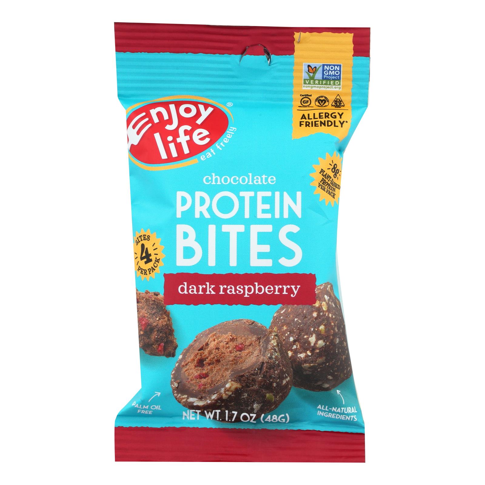 Enjoy Life - Bites Protein Dark Raspberry - 8개 묶음상품 - 1.7 OZ