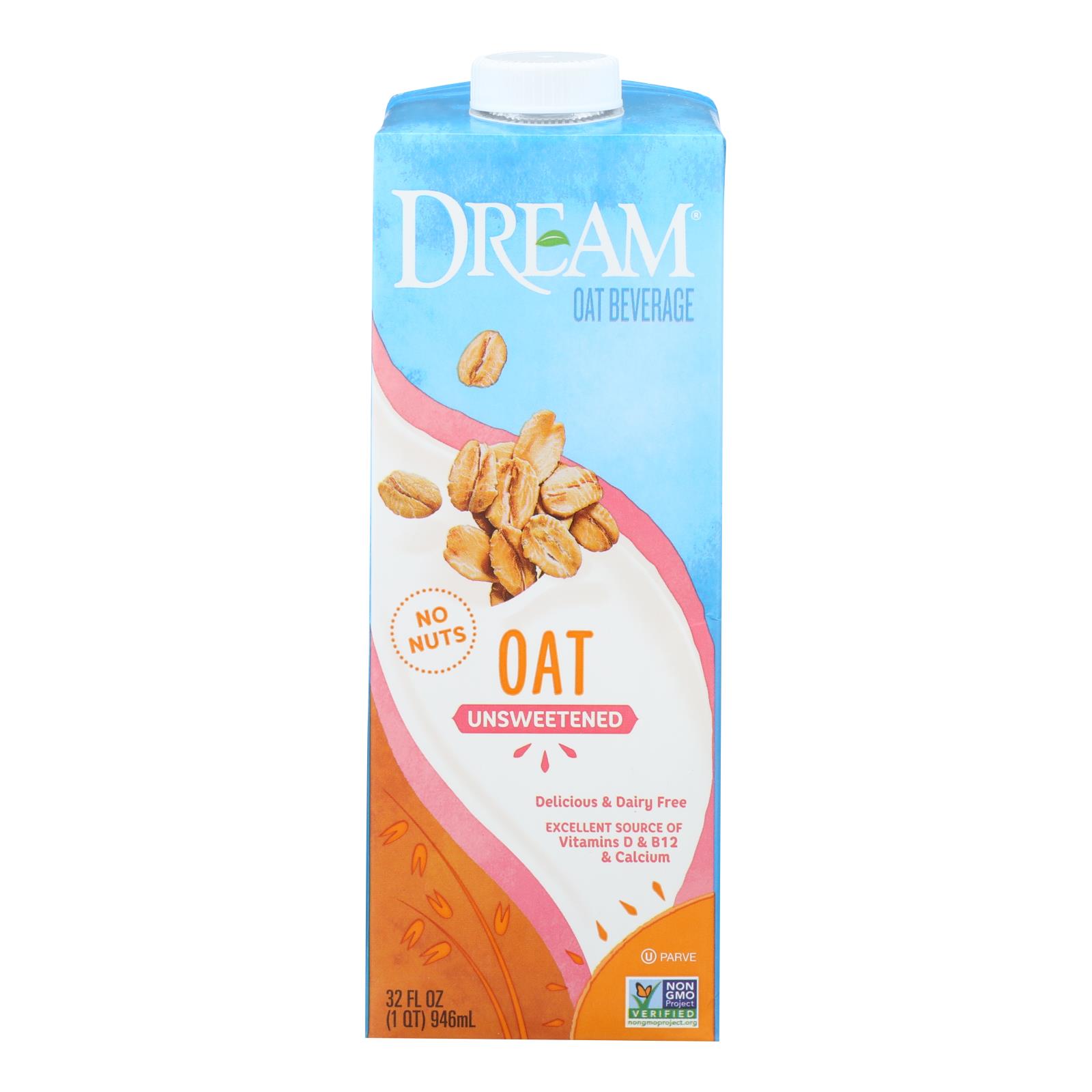 Dream - Oat Bev Unsweetened - 6개 묶음상품 - 32 OZ