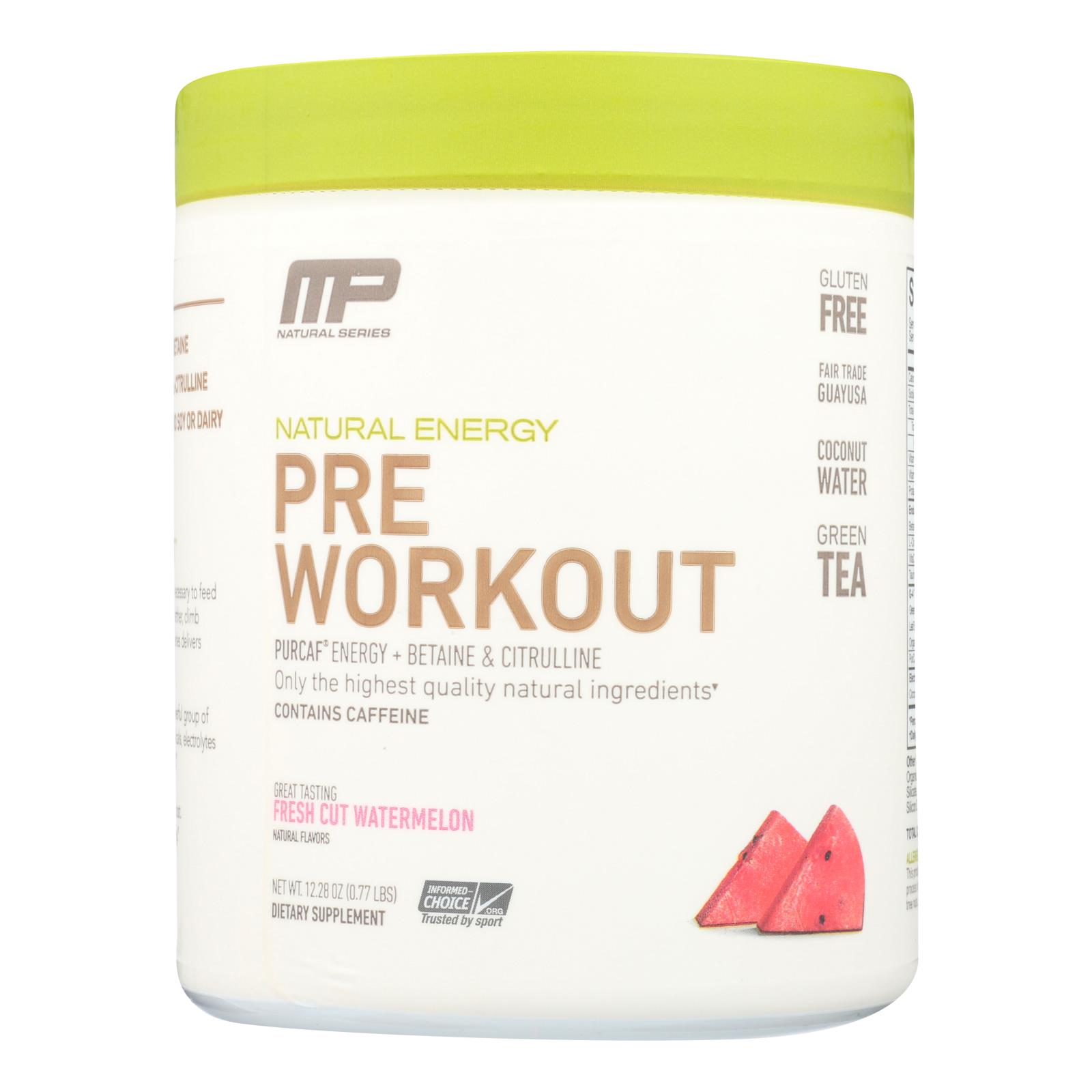 Muscle Pharm - Pre Wrkt Natural Frsh Watermelon - 12.28 OZ