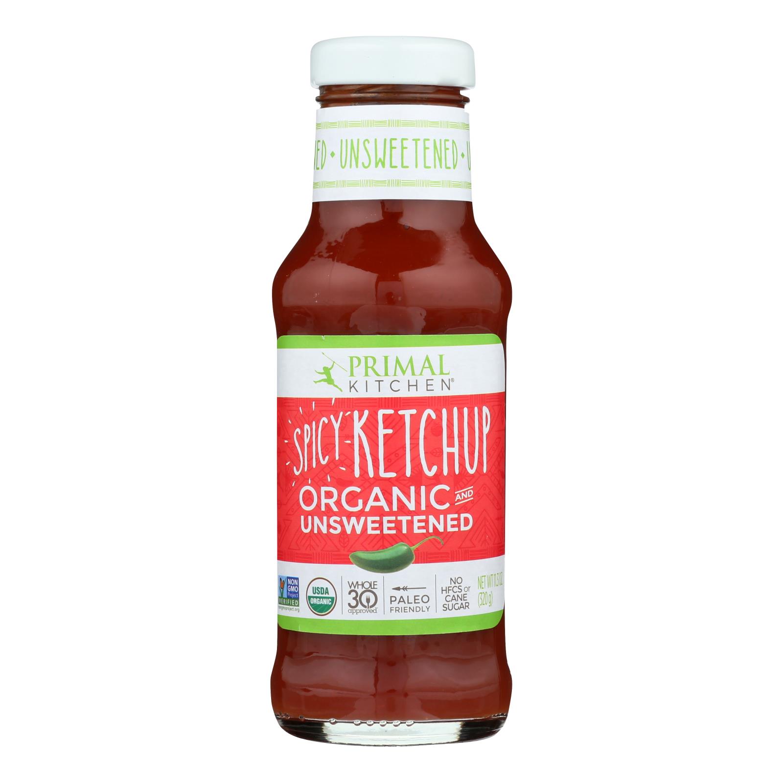 Primal Kitchen - Ketchup Spicy Unswt - 12개 묶음상품 - 11.3 OZ