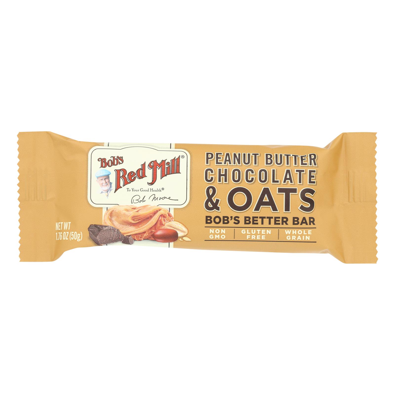 Bob's Red Mill - Bar Pnutbt Chocolate Ots - 12개 묶음상품 - 1.76 OZ