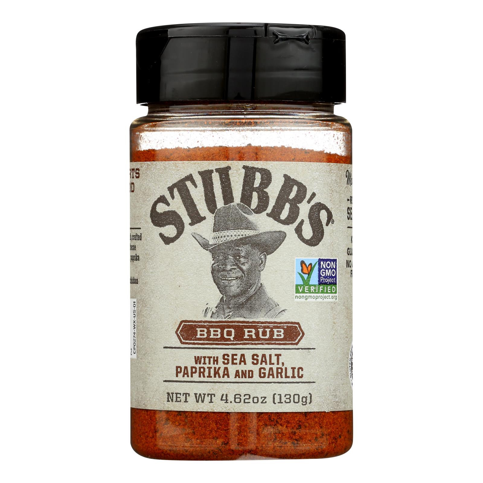 Stubb's - Spice Rub Bar-b-q - Case of 6 - 4.62 OZ