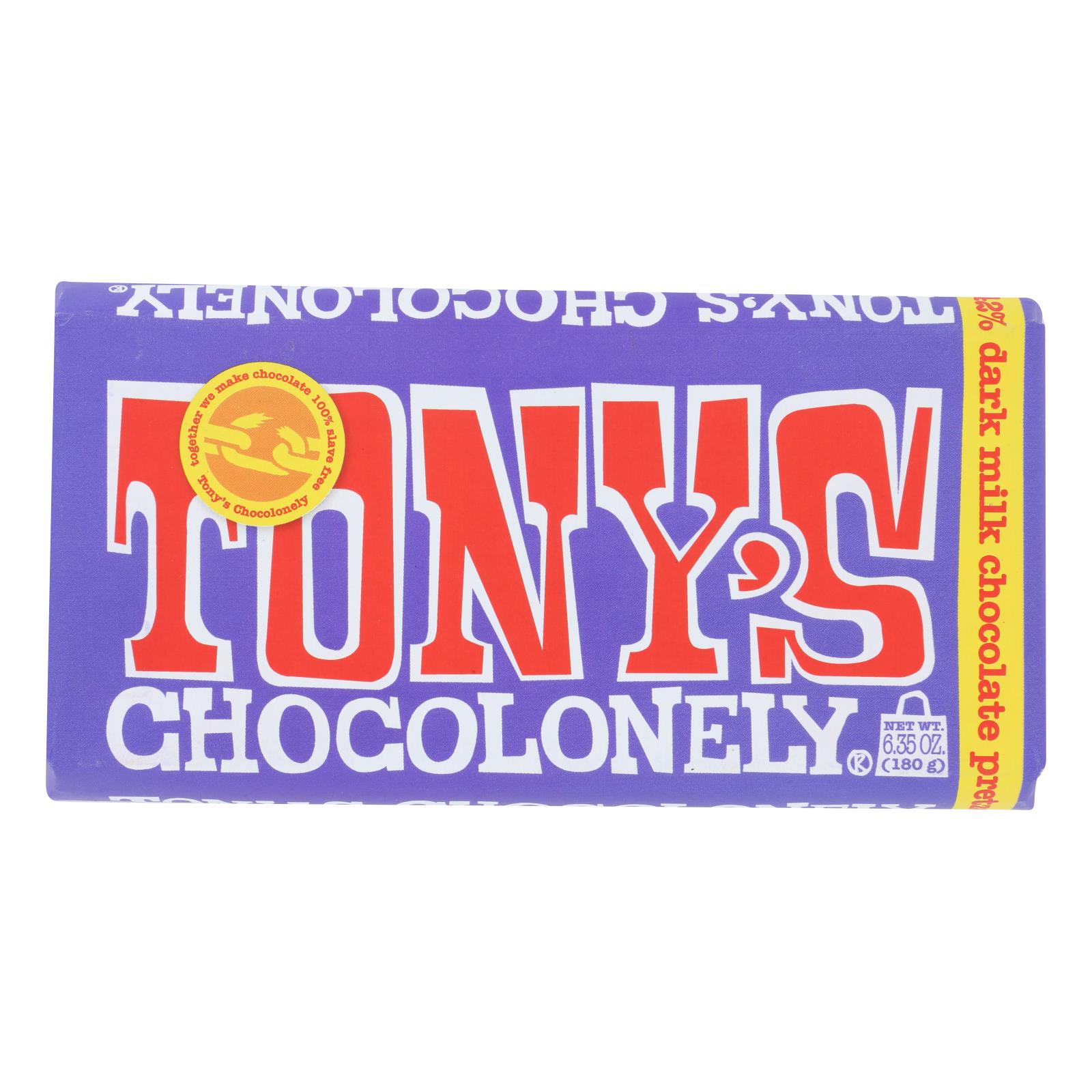 Tony's Chocolonely - Bar Chocolate Dk Pretzl Toffee - 15개 묶음상품 - 6.35 OZ