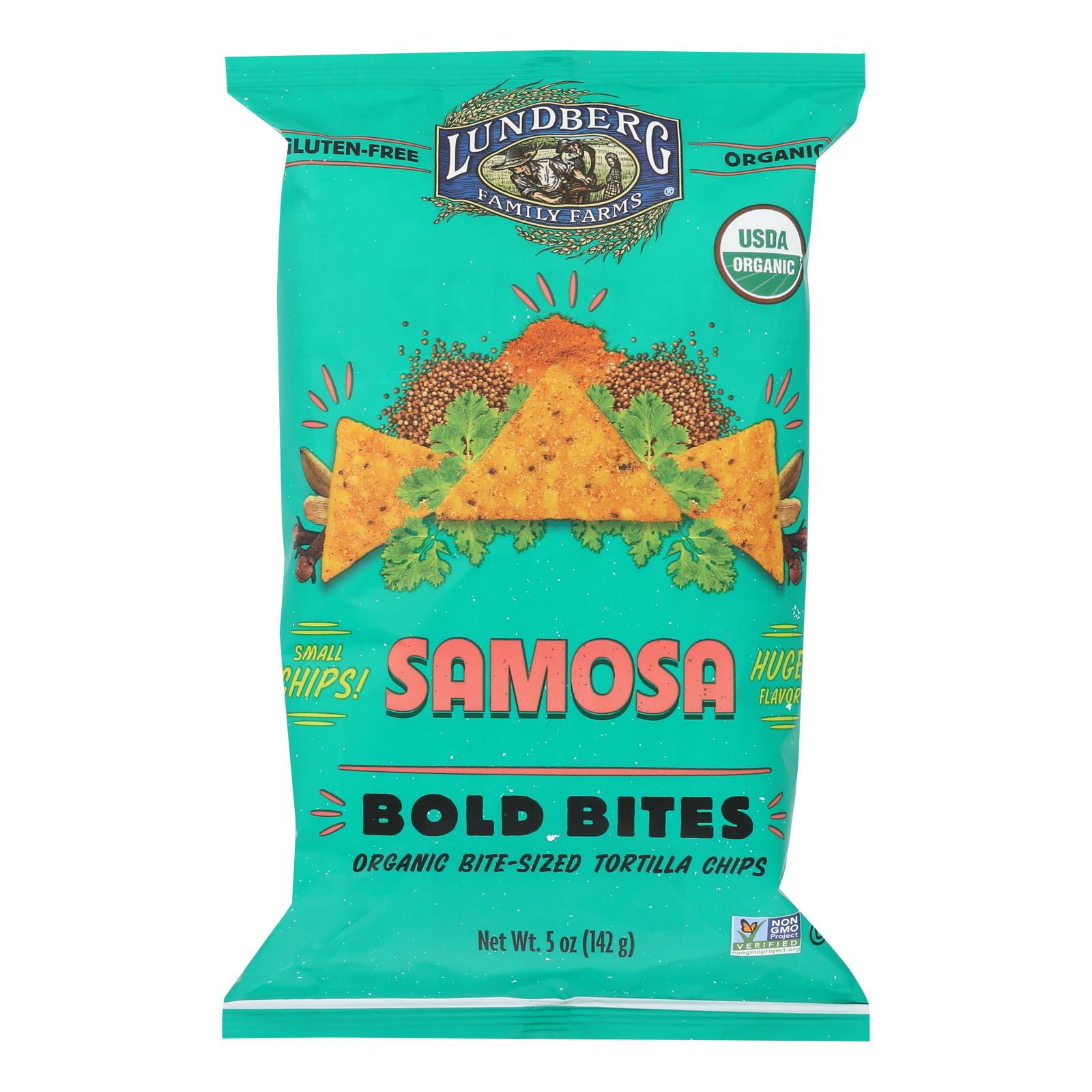 Lundberg Family Farms - Chips Tort Samosa - Case of 12 - 5 OZ