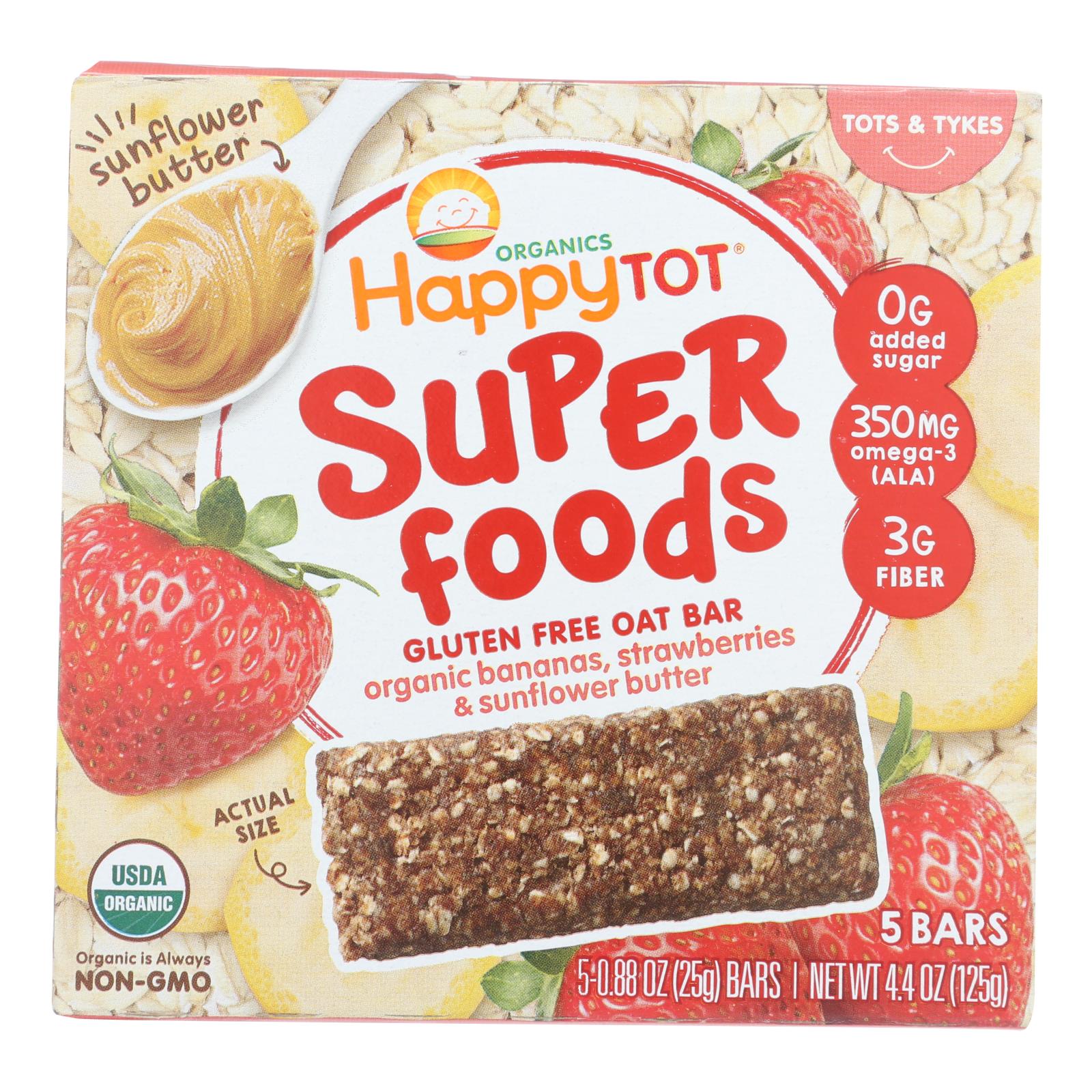 Happy Tot - Br Oat Ban Straw Snfl - 6개 묶음상품 - 5/.88OZ