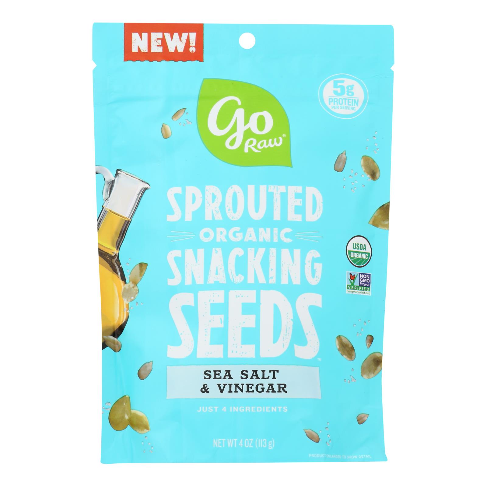 Go Raw - Snack Seed Sslt&vngr Sprt - 10개 묶음상품 - 4 OZ