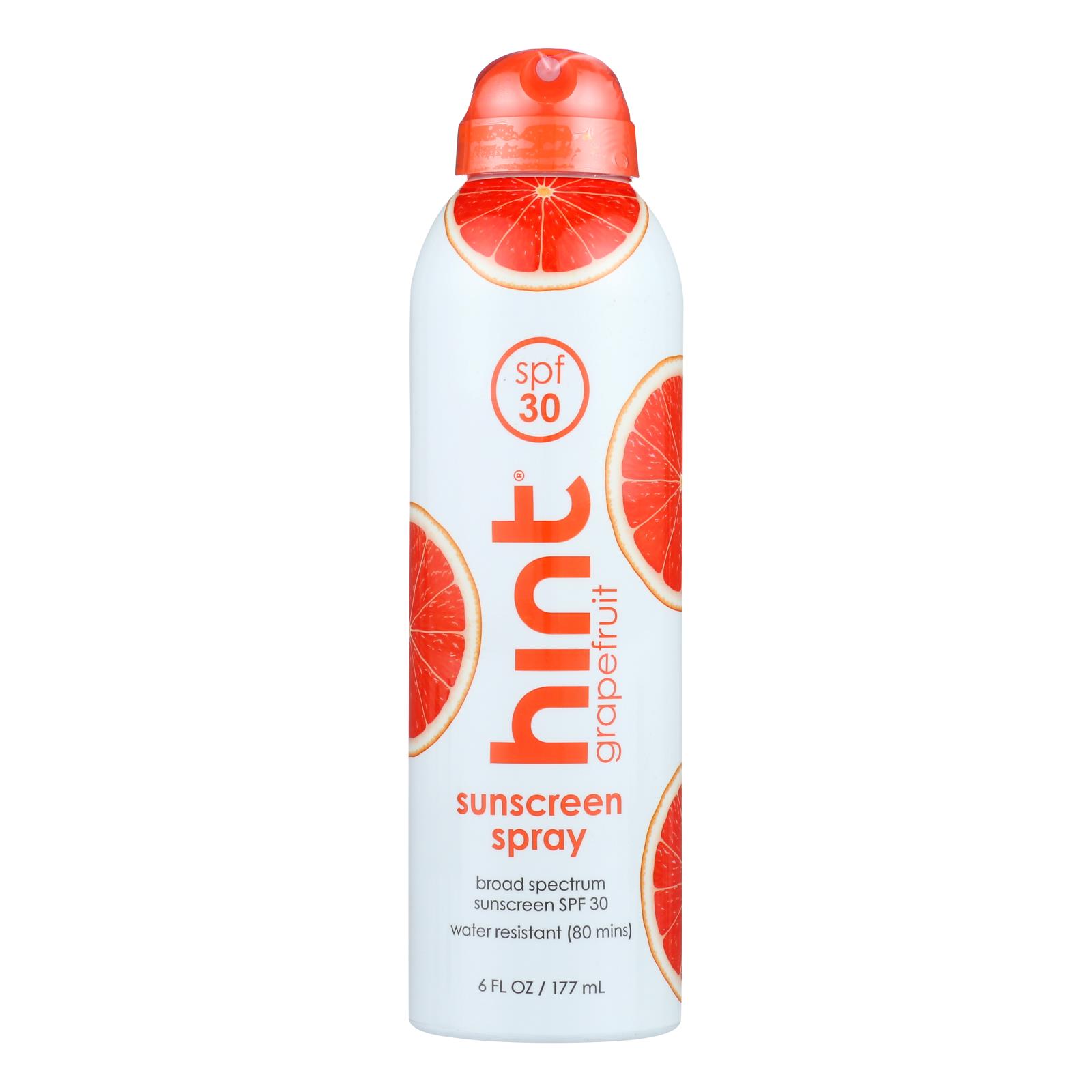 Hint Sunscreen - Sunscreen Grpfriut Spray - Case of 6 - 6 FZ