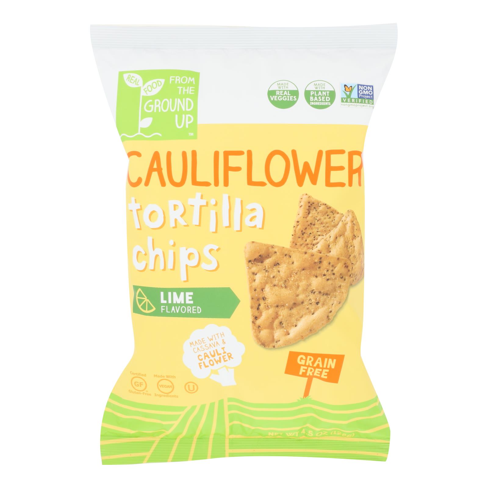 From The Ground Up - Tort Chips Clflwr Lime - 12개 묶음상품 - 4.5 OZ