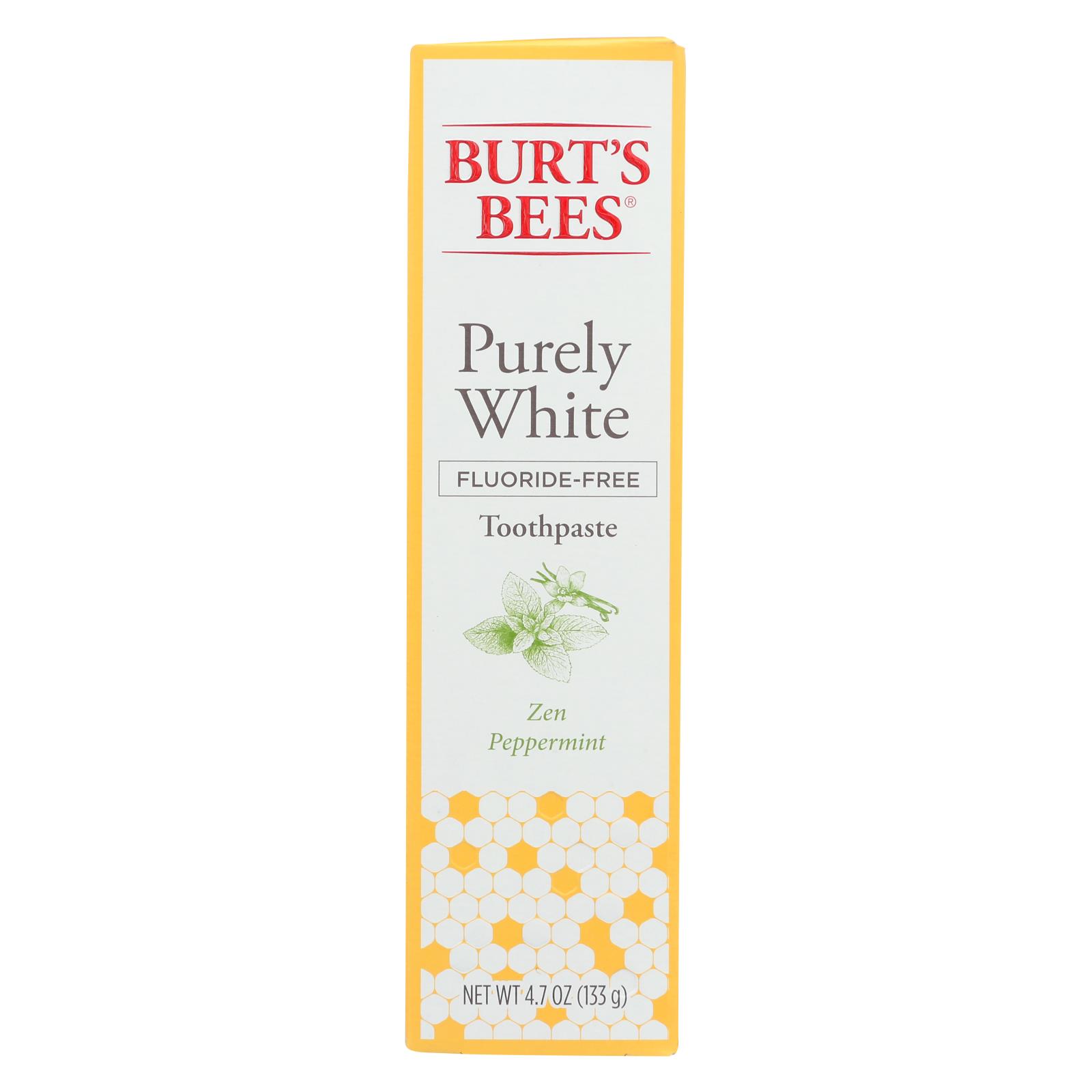 Burts Bees - Toothpste Prly Wht Pprmnt - 1 Each - 4.7 OZ