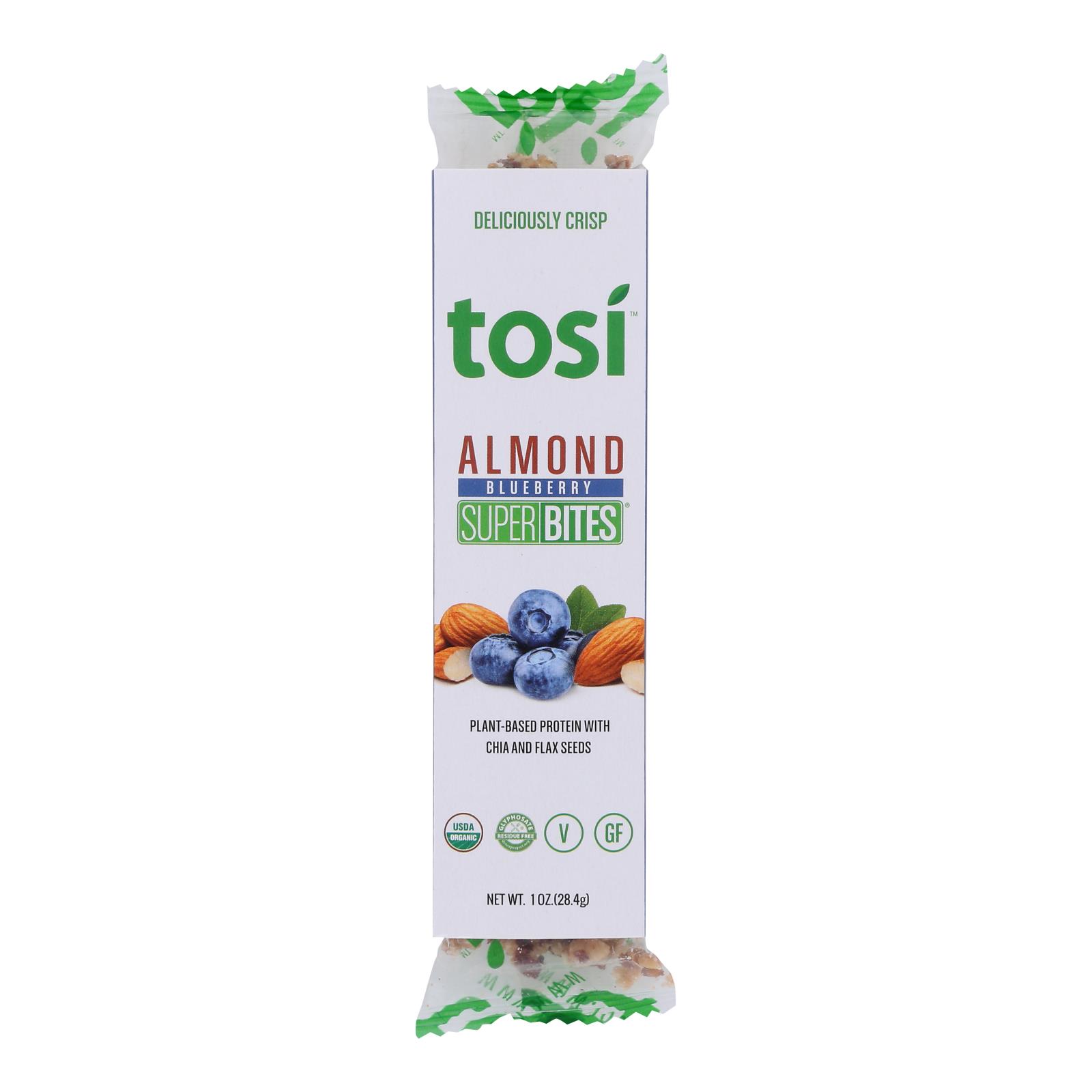 Tosi - Super Bites Blbry Almond - 12개 묶음상품 - 1 OZ