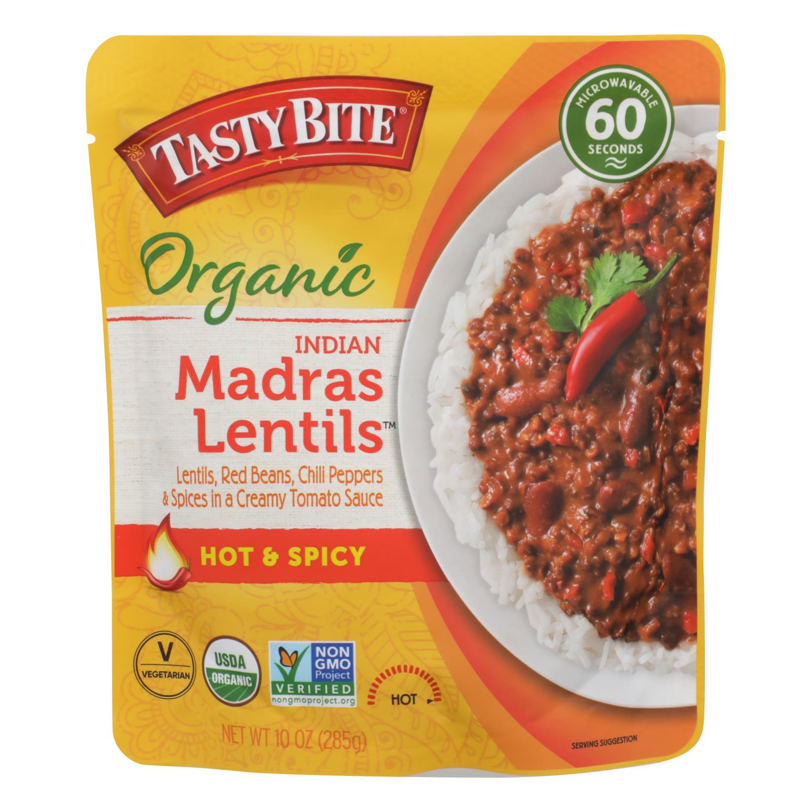 Tasty Bite - Lentil Madrs Hot&spcy - 6개 묶음상품 - 10 OZ