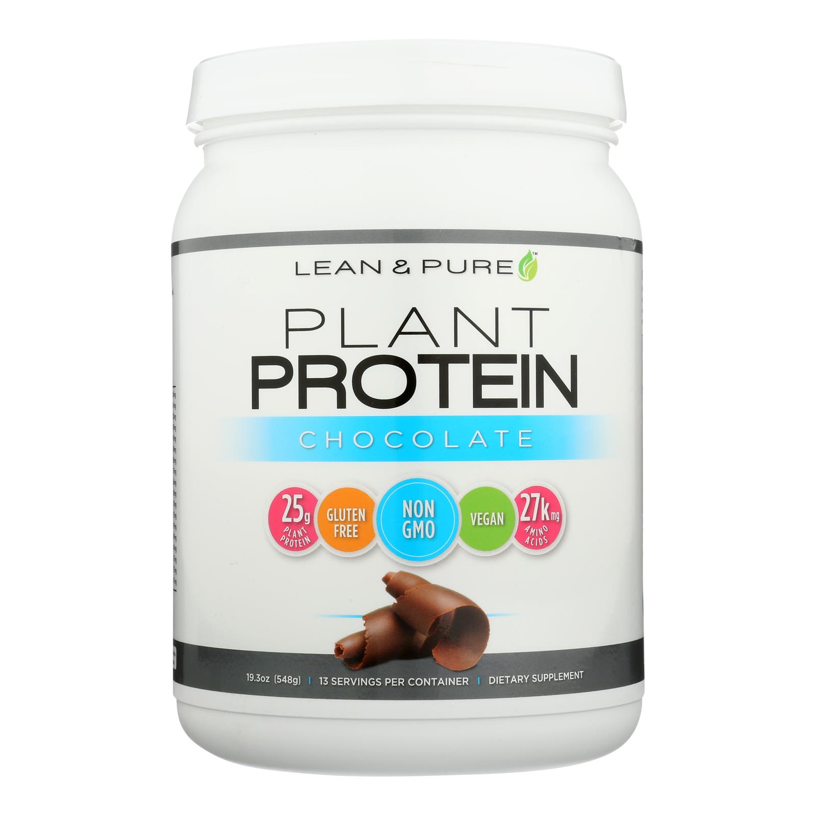 Lean & Pure - Prot Plant Chocolate - 1 Each - 19.30 OZ
