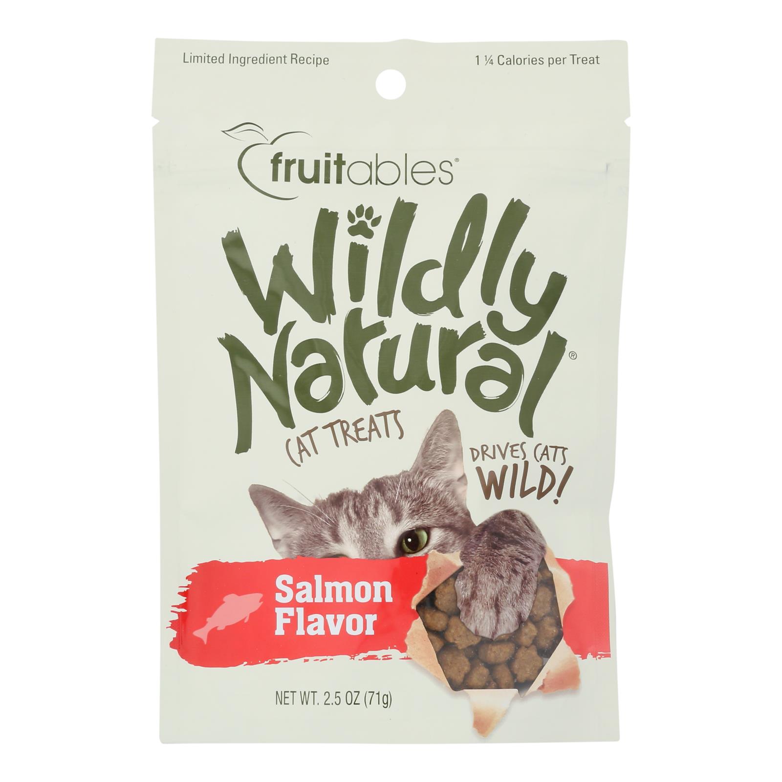 Fruitables - Cat Treats Natural Salmon - Case of 12 - 2.5 OZ