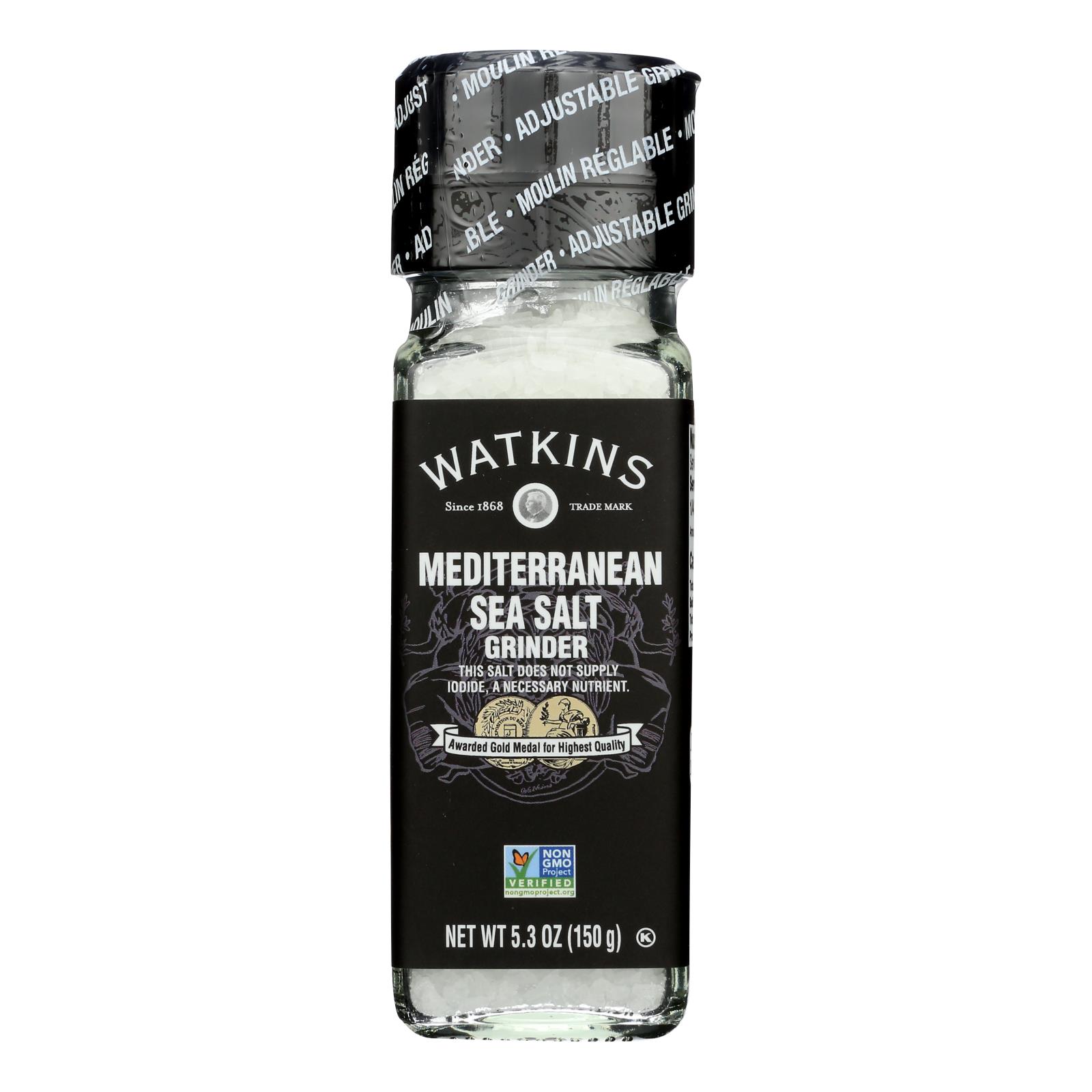 Watkins - Sea Salt Medit Grinder - Case of 3 - 5.3 OZ