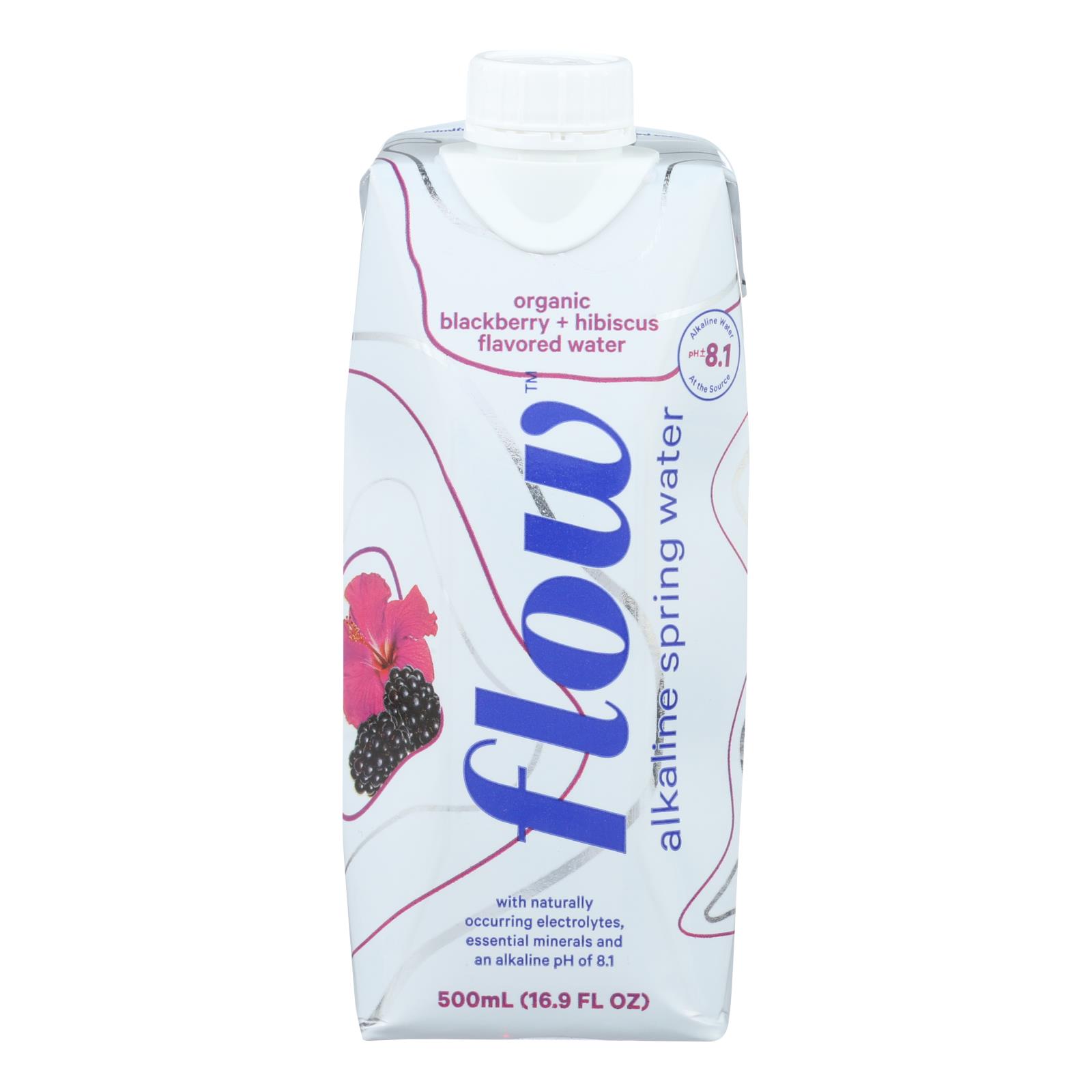 Flow - Water Spk Blackberry - 12개 묶음상품 - 500 ML