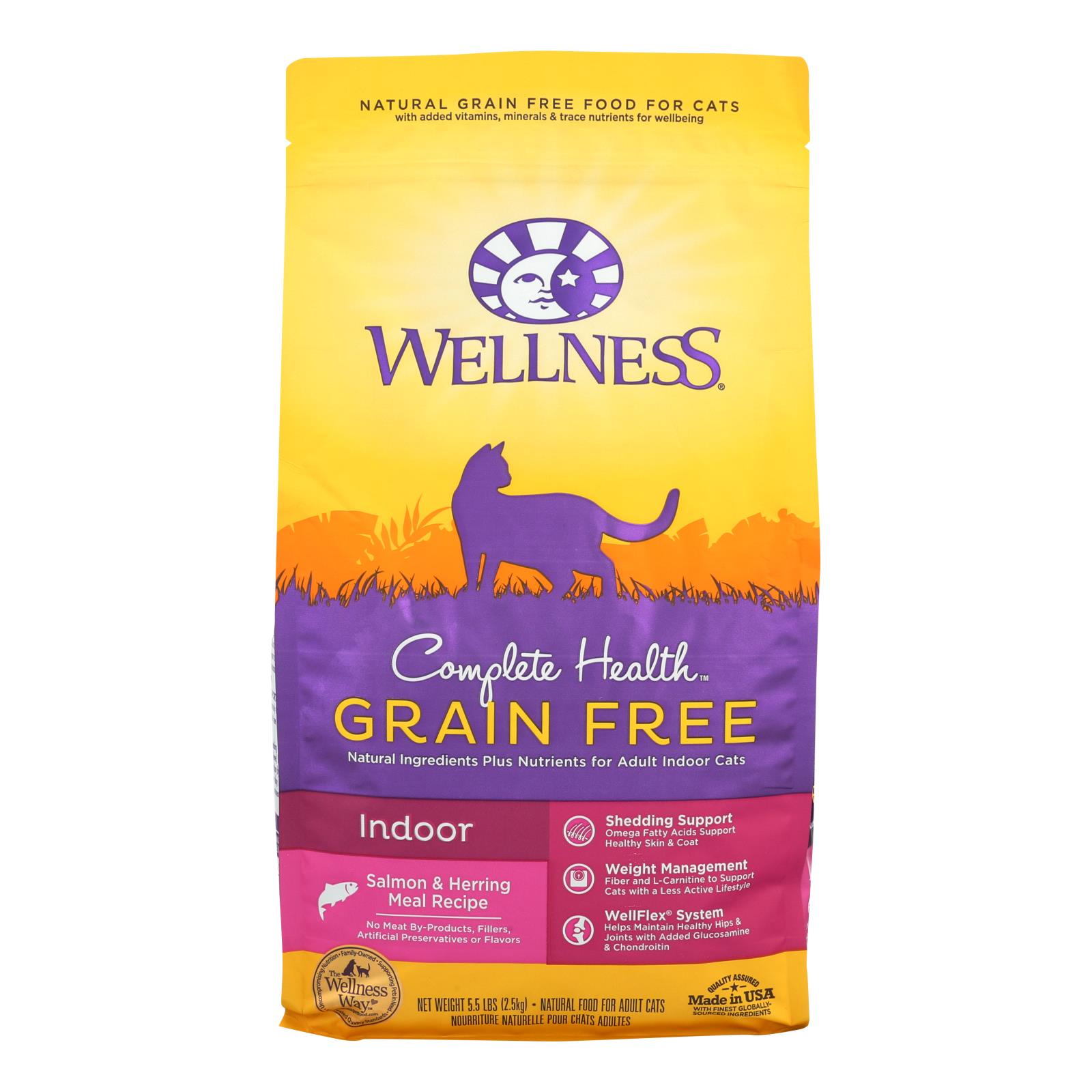 Wellness Pet Products - Cmplt Hlth Meal Salm/hrng - 4개 묶음상품 - 5.5 LB