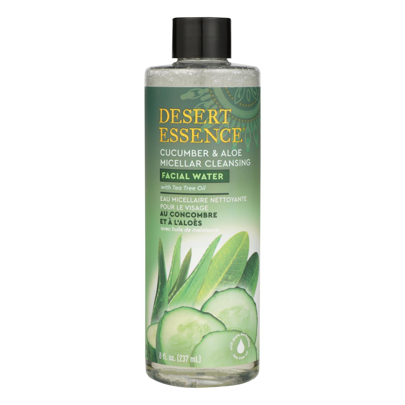 Desert Essence - Mclr Clnsg Fcl Water Cu/alo - 1 Each - 8 FZ